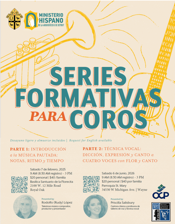 Sesiones Formativas OCP para Coros Hispanos Parroquiales y de Ministerios