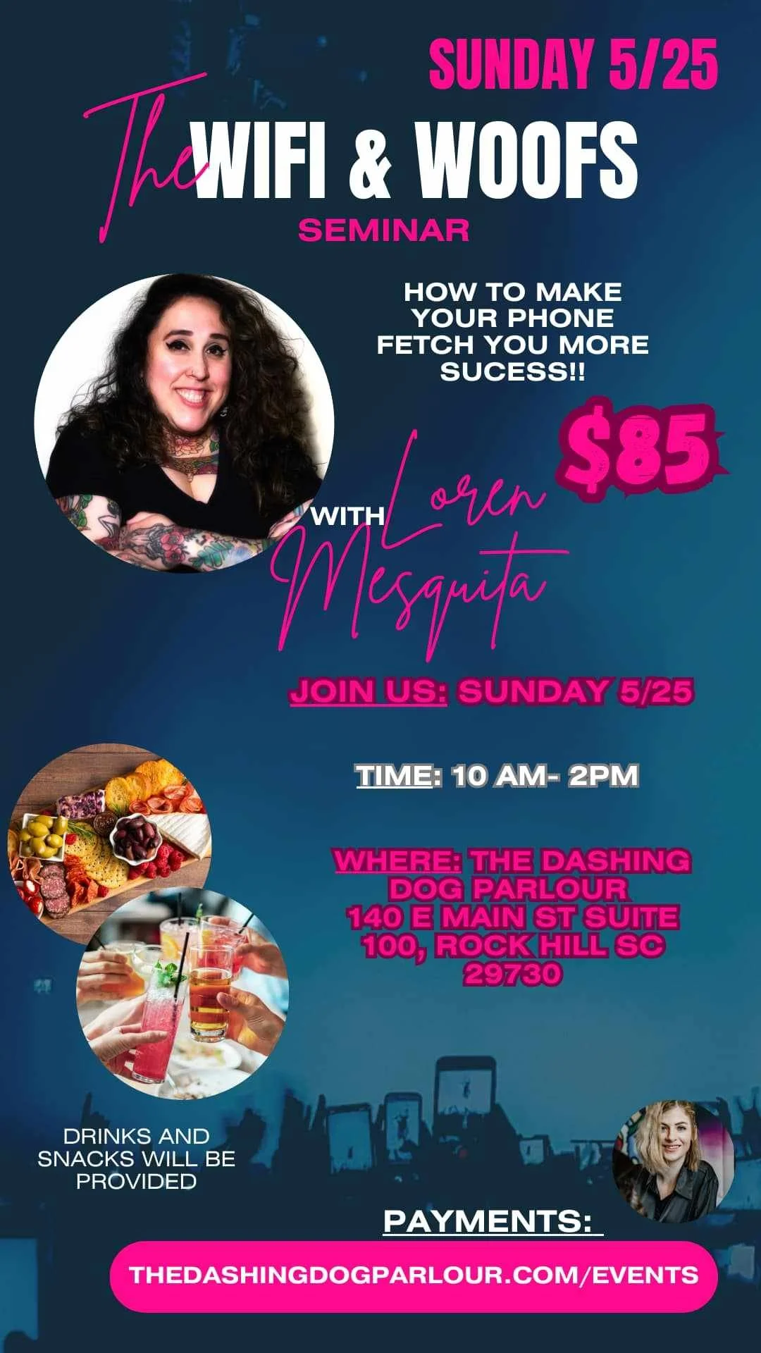 Wifi and Woofs- In person Loren Mesquita