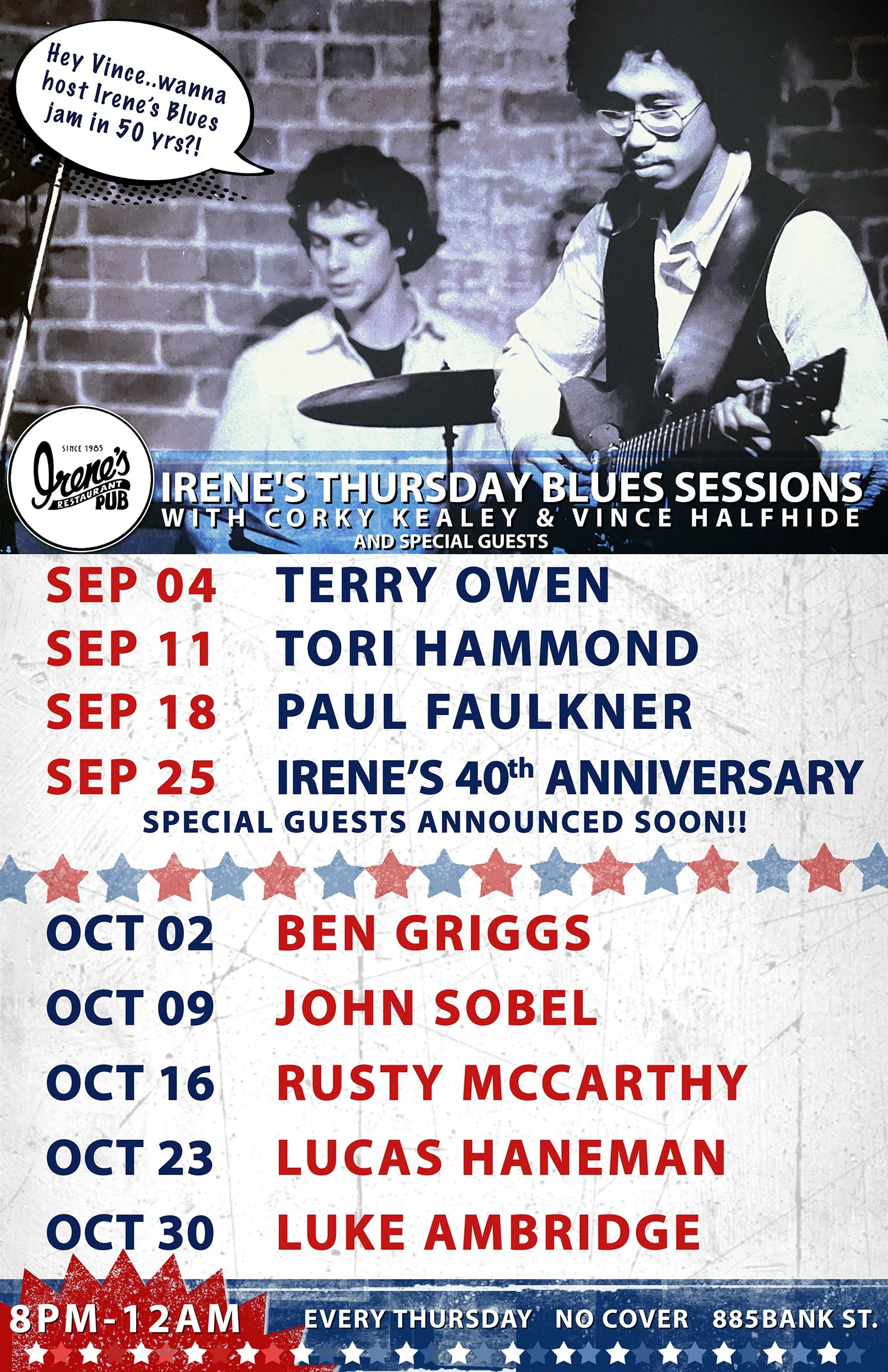 Irene's Thursday Blues Sessions with Guest Host Luke Ambridge