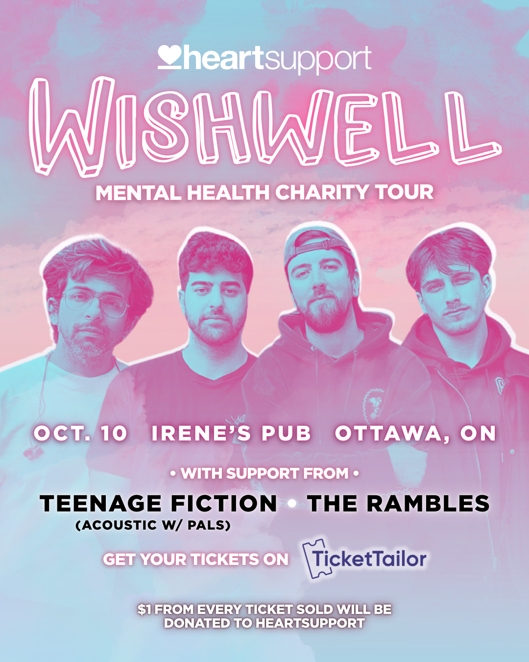 Wishwell with Special Guests Teenage Fiction & The Rambles