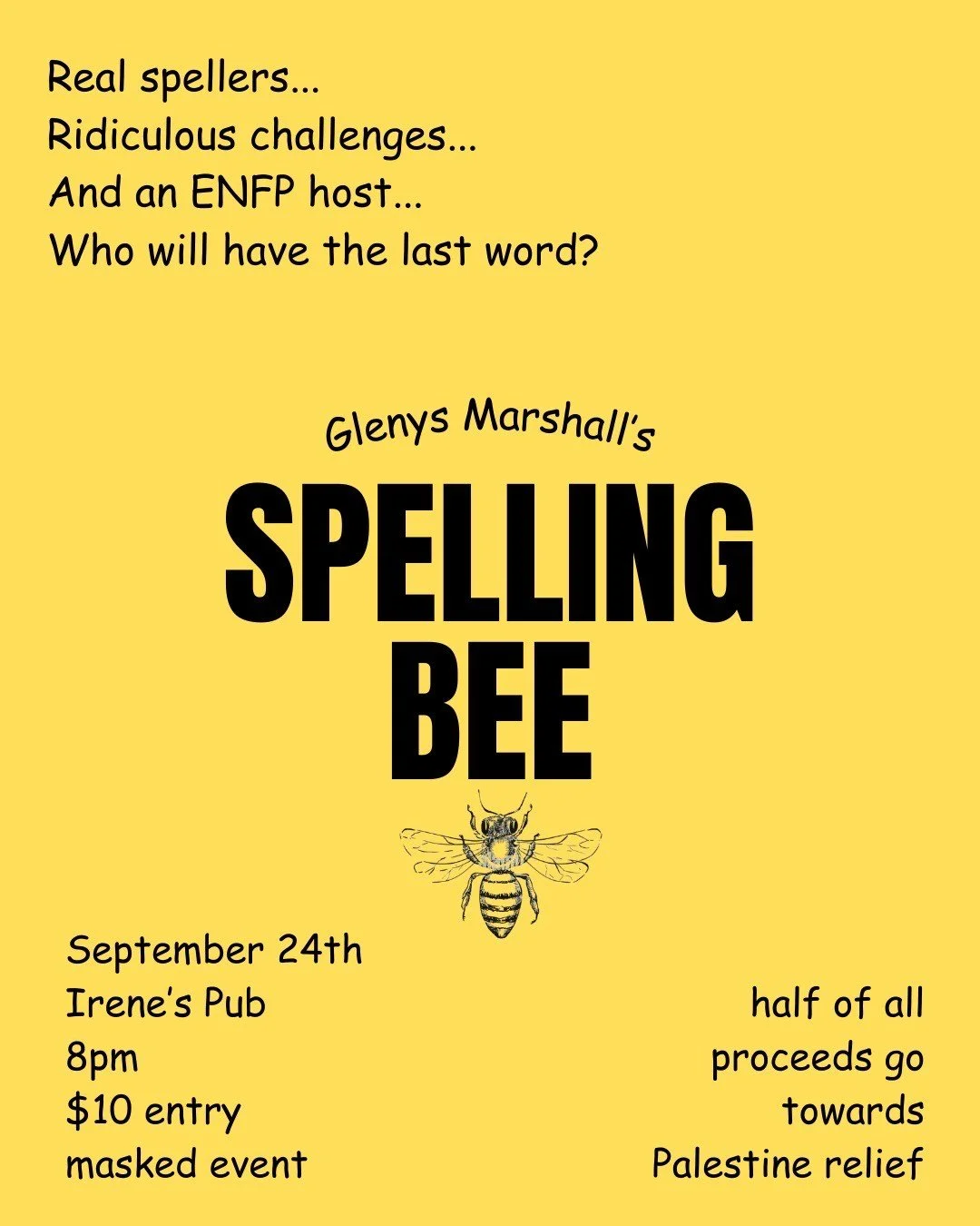 Glenys Marshall’s Spelling Bee