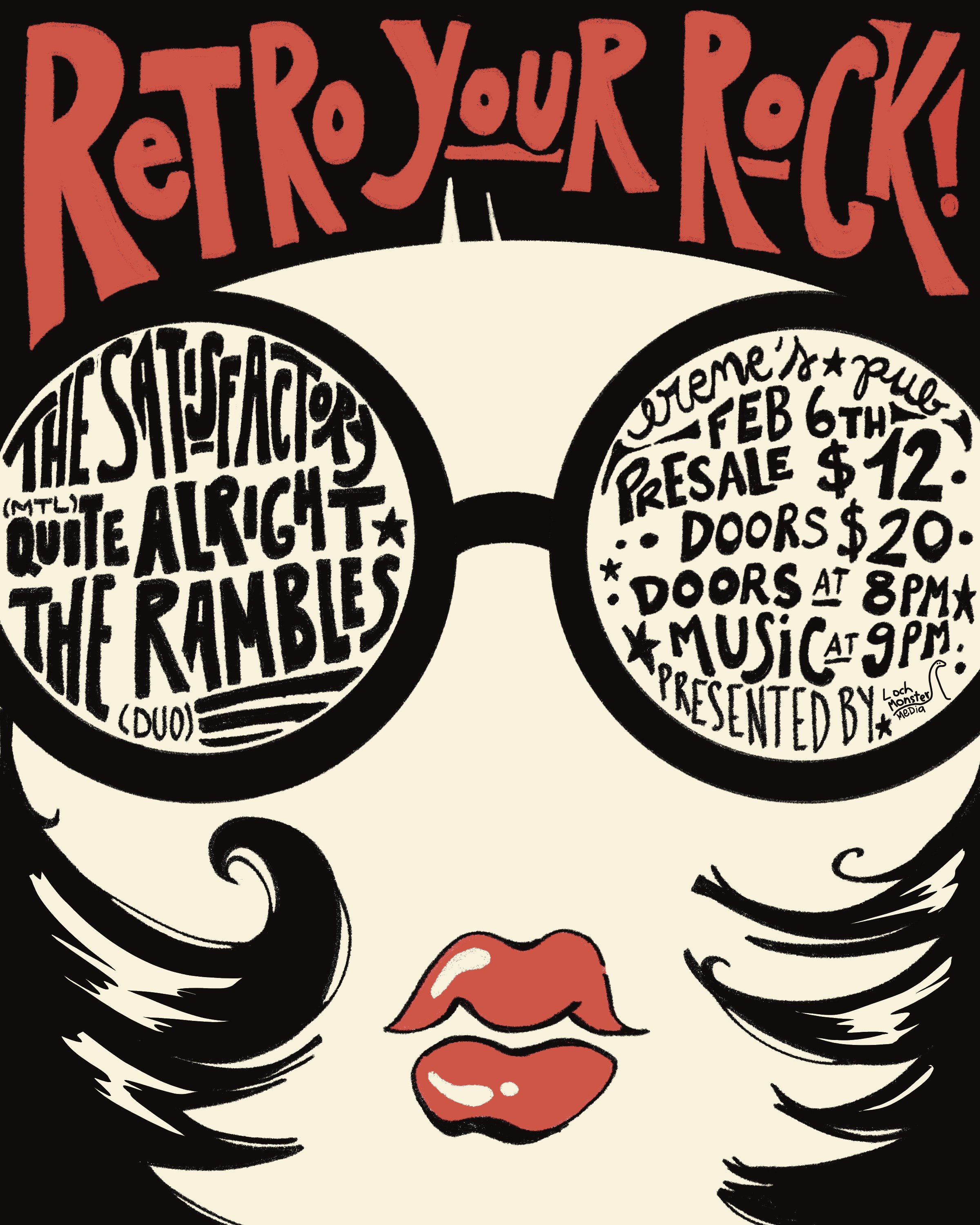 Retro Your Rock - The Satisfactory with Quite Alright, and The Rambles (duo)