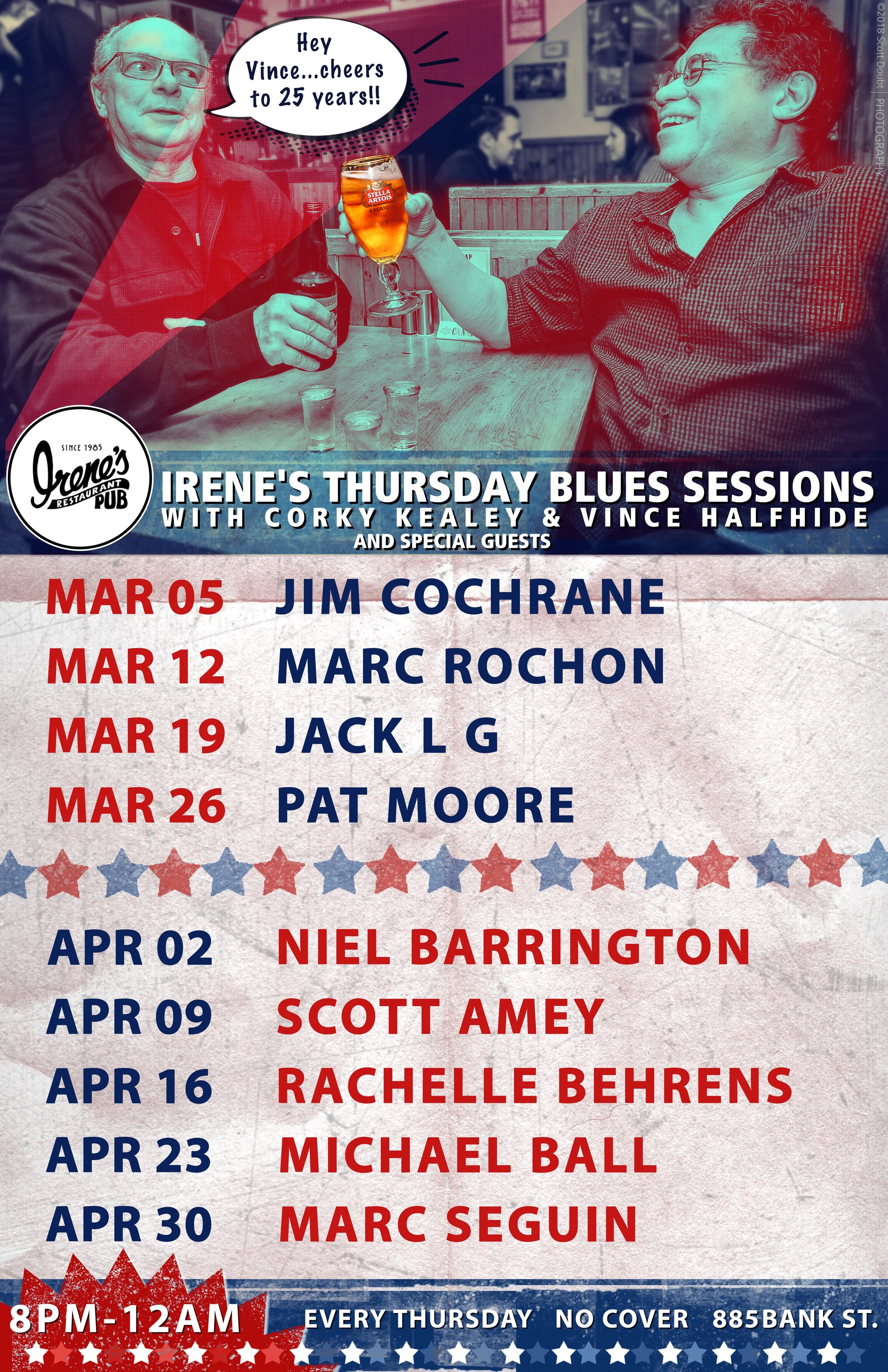 Irene's Thursday Blues Sessions with Guest Host Jack L G