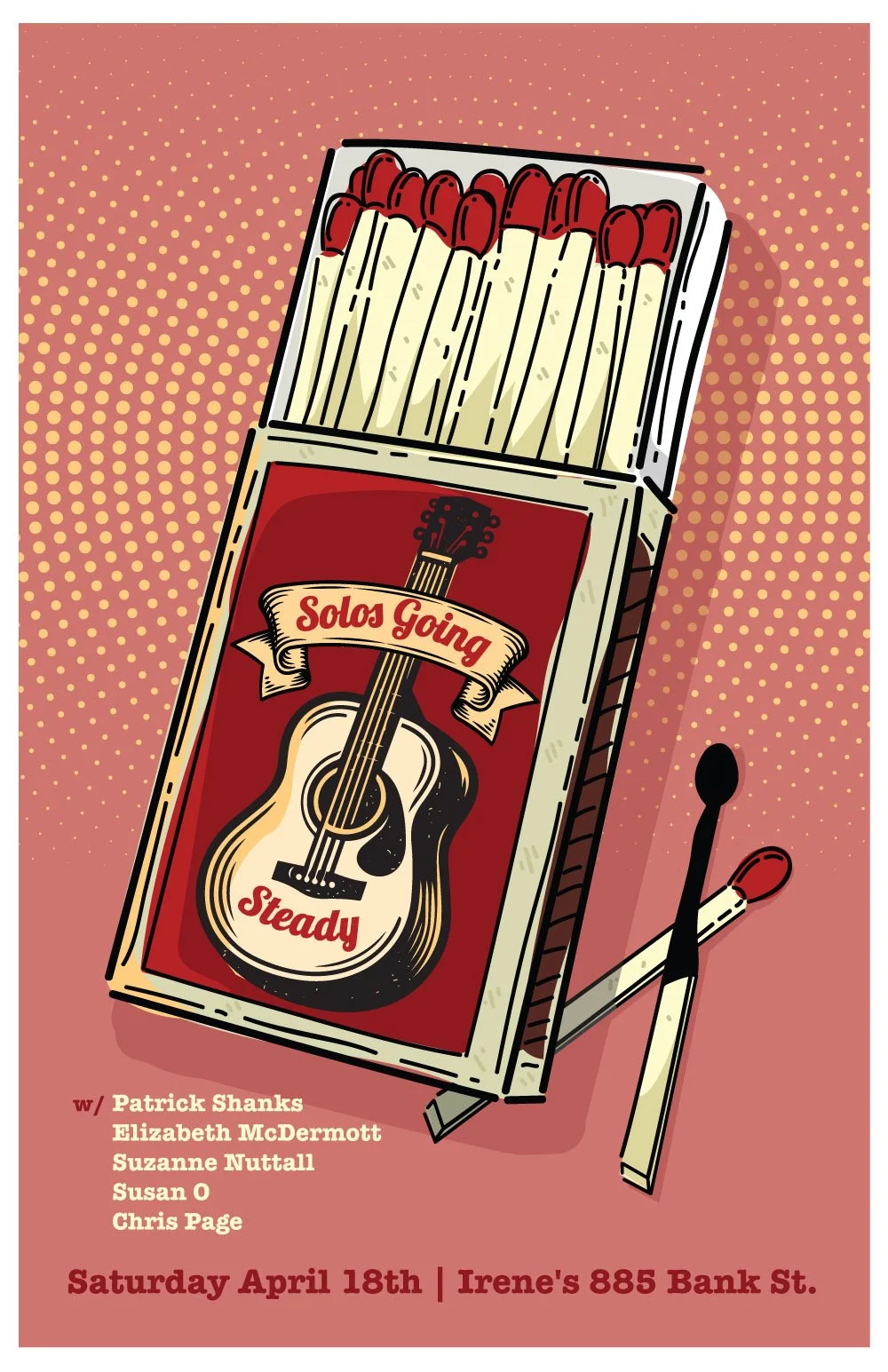 Solos Going Steady Singer Songwriter Showcase ft Elizabeth McDermott, Suzanne Nuttall Susan O, Chris Page &amp; Patrick Shanks