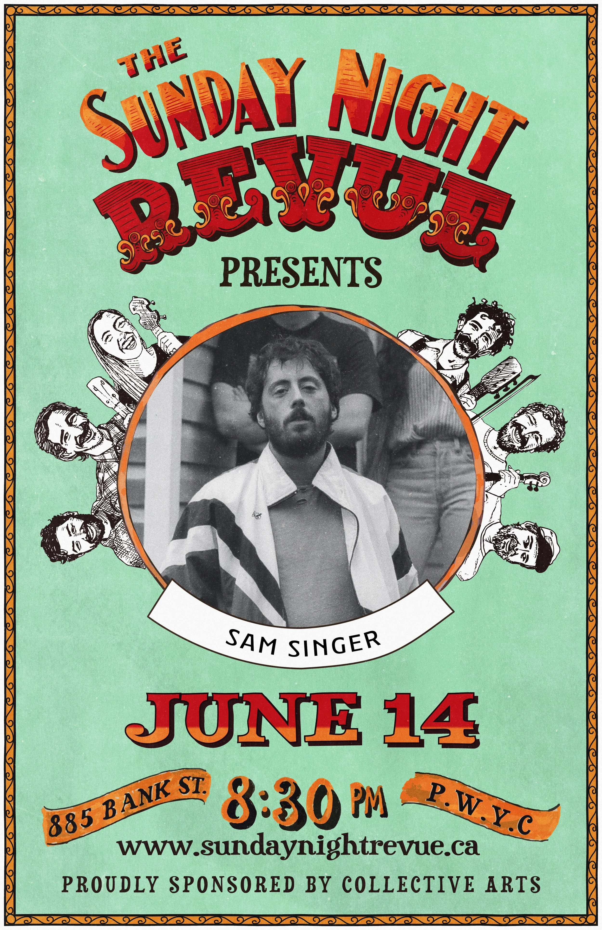 The Sunday Night Revue with Special Guest Sam SInger