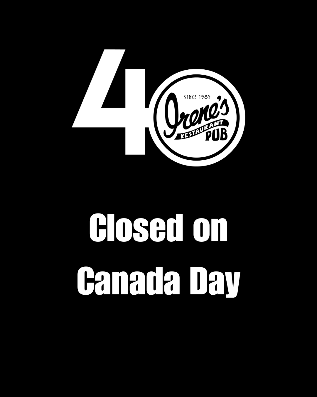 Canada Day - Closed