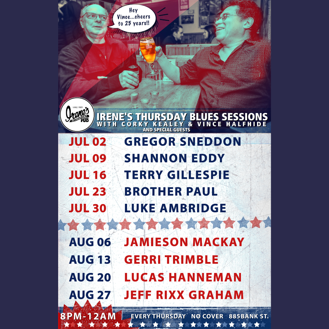 Irene's Thursday Blues Sessions with Guest Host Gregor Sneddon