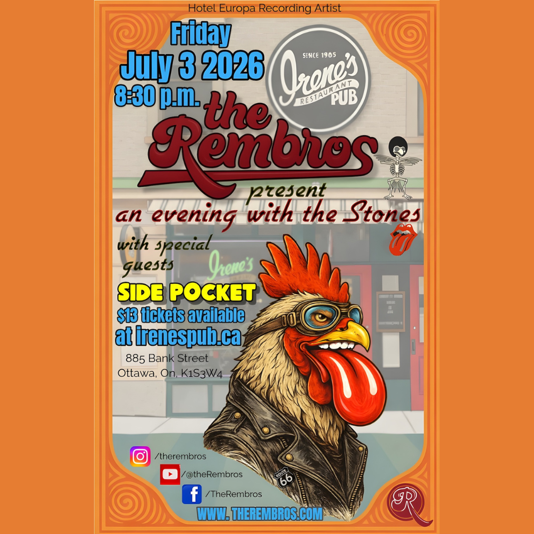 The Rembros Present an Evening of The Stones with Special Guest Side Pocket (Side Pocket has Cancelled due to illness).