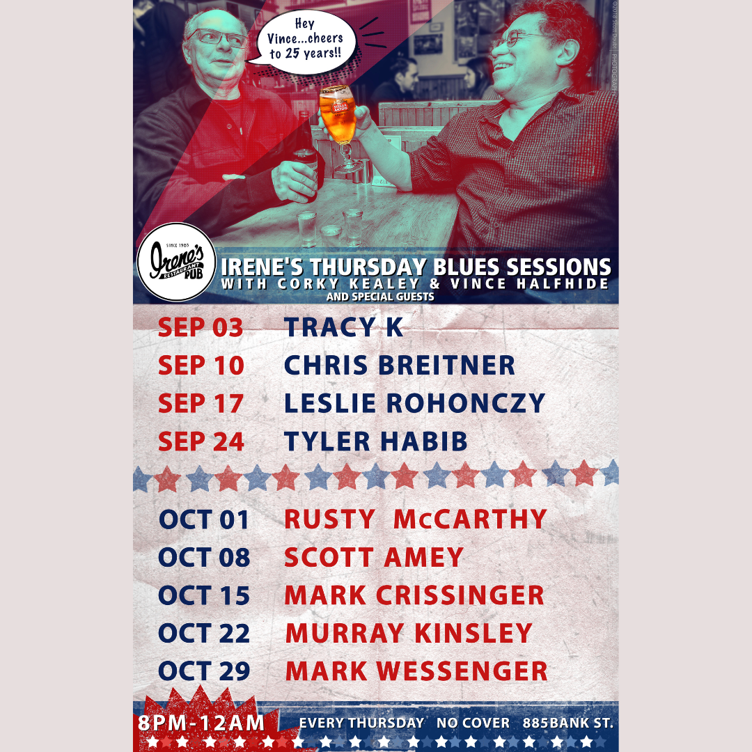Irene's Thursday Blues Sessions with Guest Host Tracey K.
