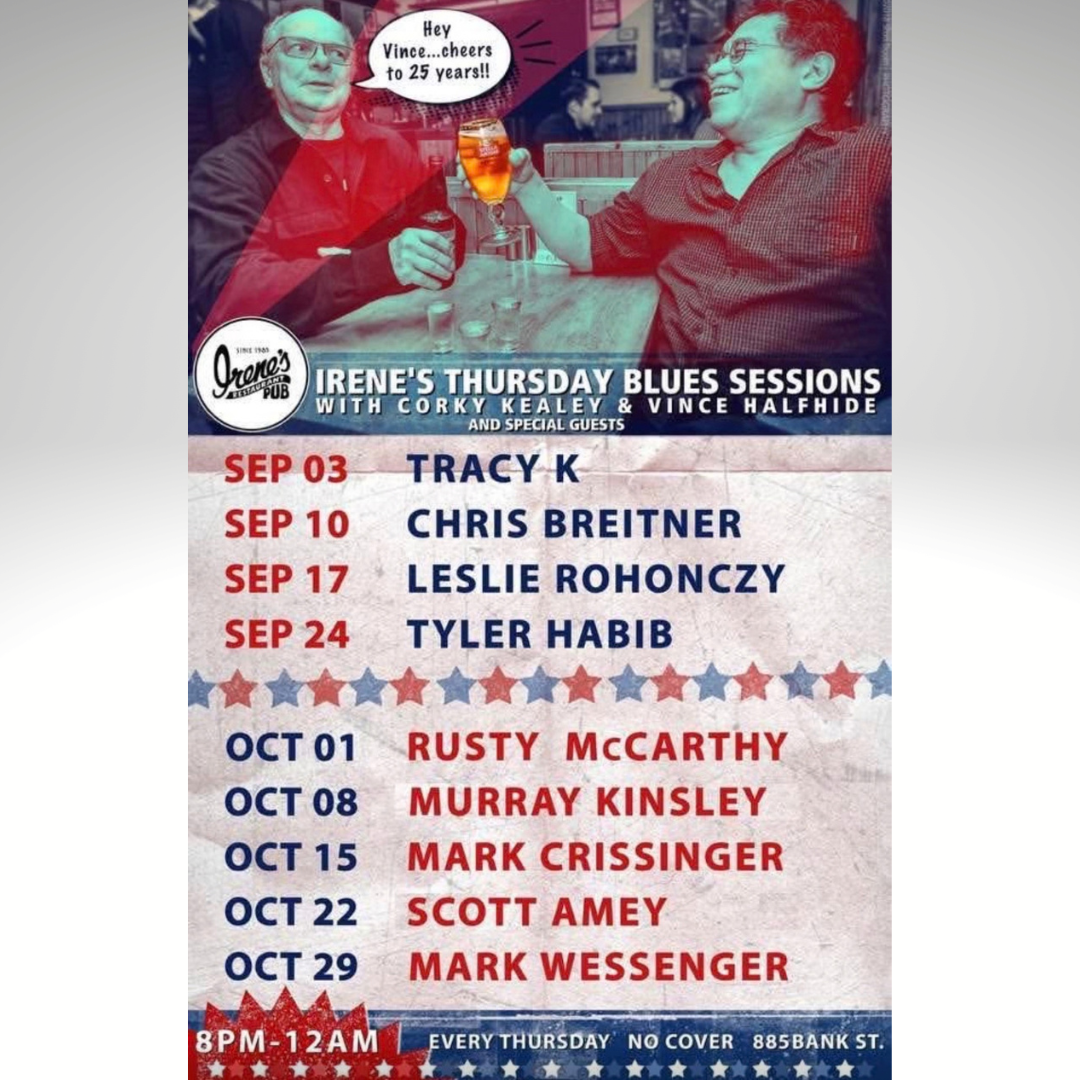 Irene's Thursday Blues Sessions with Guest Host Mark Wessenger