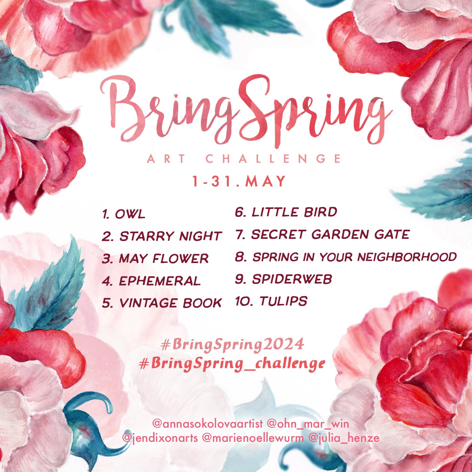🦋Spring is here! Announcing: the 5th Anniversary Edition of our #BringSpring_challenge, a time to celebrate the beauty of the season, fresh artistic growth, and maybe win some prizes too!
Join Skillshare Top Teachers @ohn_mar_win @annasokolovaartist