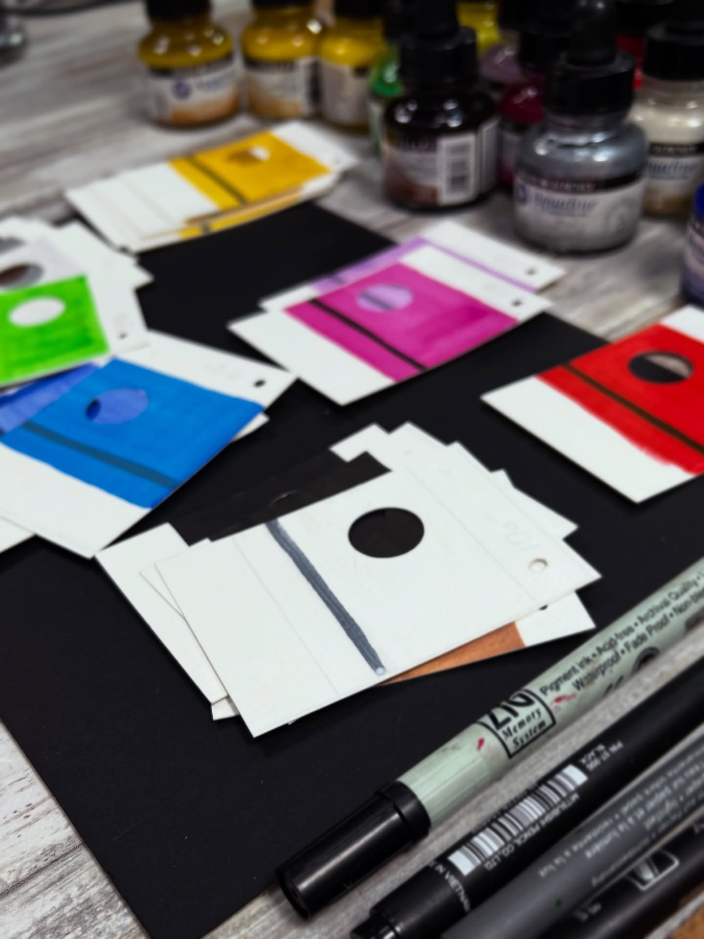 After a delay due to my eyes, my next @skillshare class is ✨almost✨ ready for you! So excited about this one&hellip; sneak peek of a project in progress here. Watercolour, gouache, inks&hellip; you&rsquo;re gonna want to gather them. See you soon! 🥳