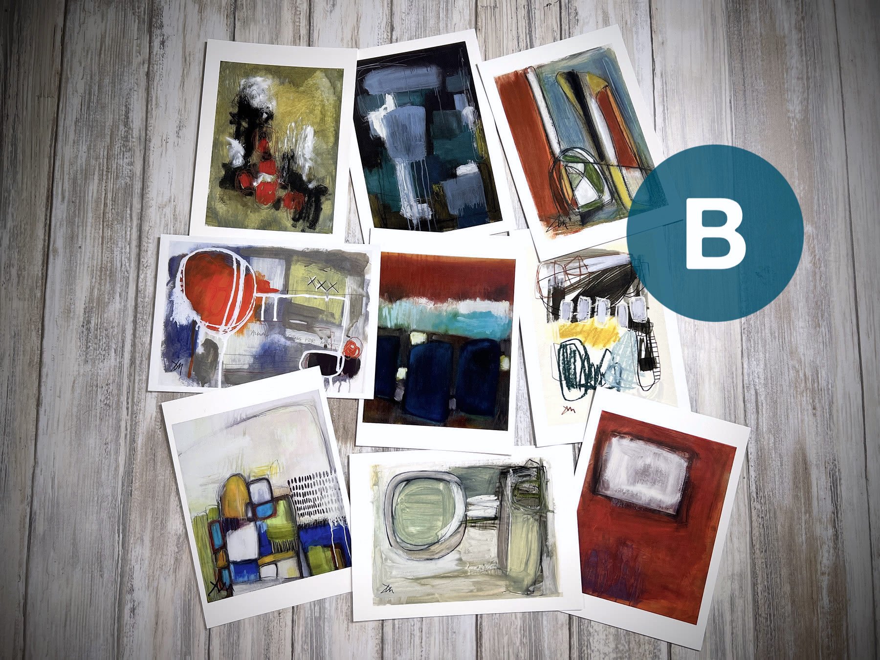 Click the photo to open a wider image of these postcard sets.