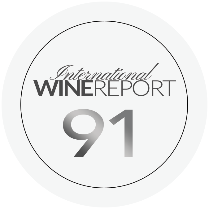 Logo for International Wine Report, issue 91, in black and white.