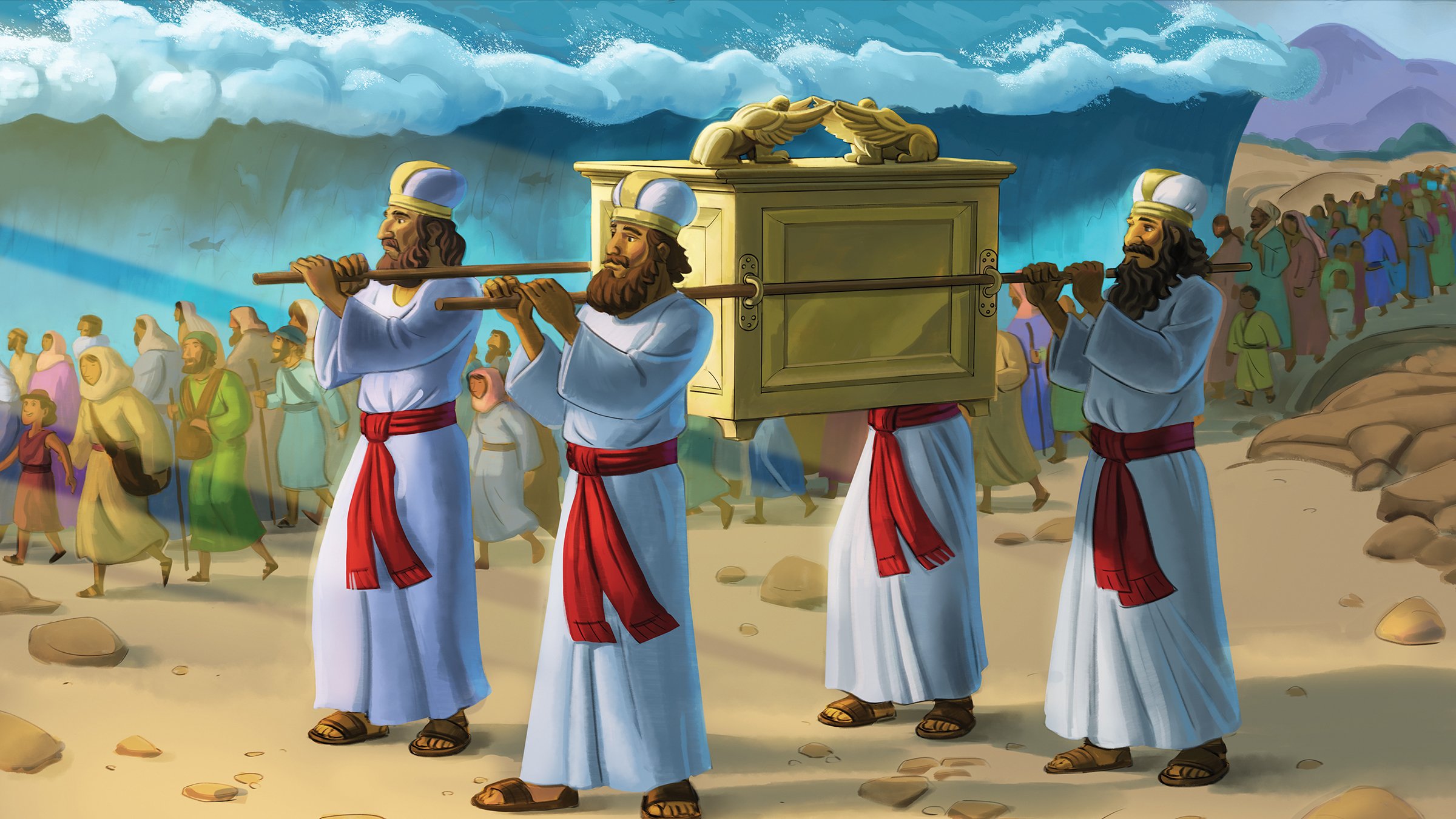 Crossing the Jordan River (Joshua 1; 3-4)