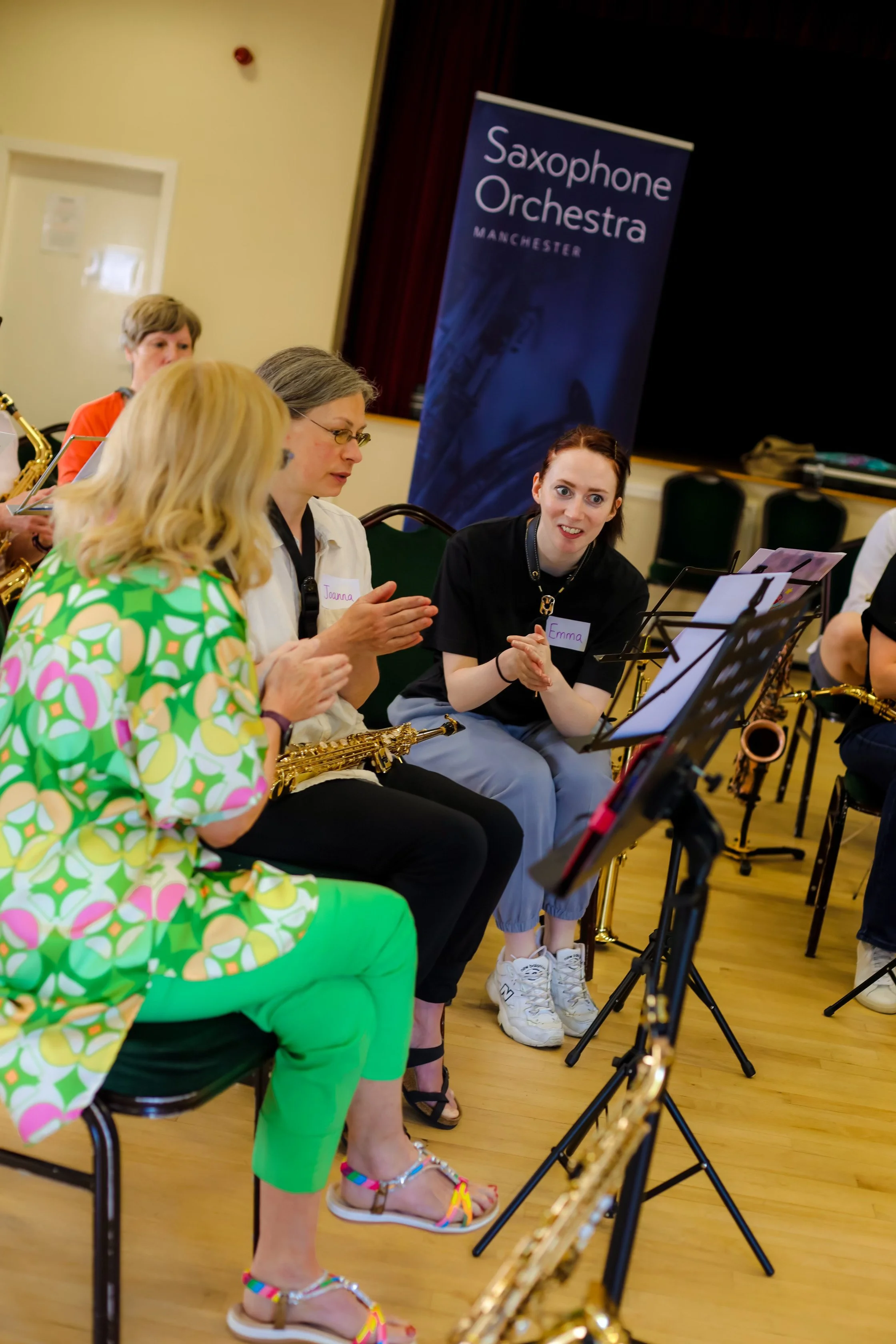 Saxophone Orchestra Manchester Beginners' Ensemble Day in Heald Green, Stockport. Workshop for sax players, music education