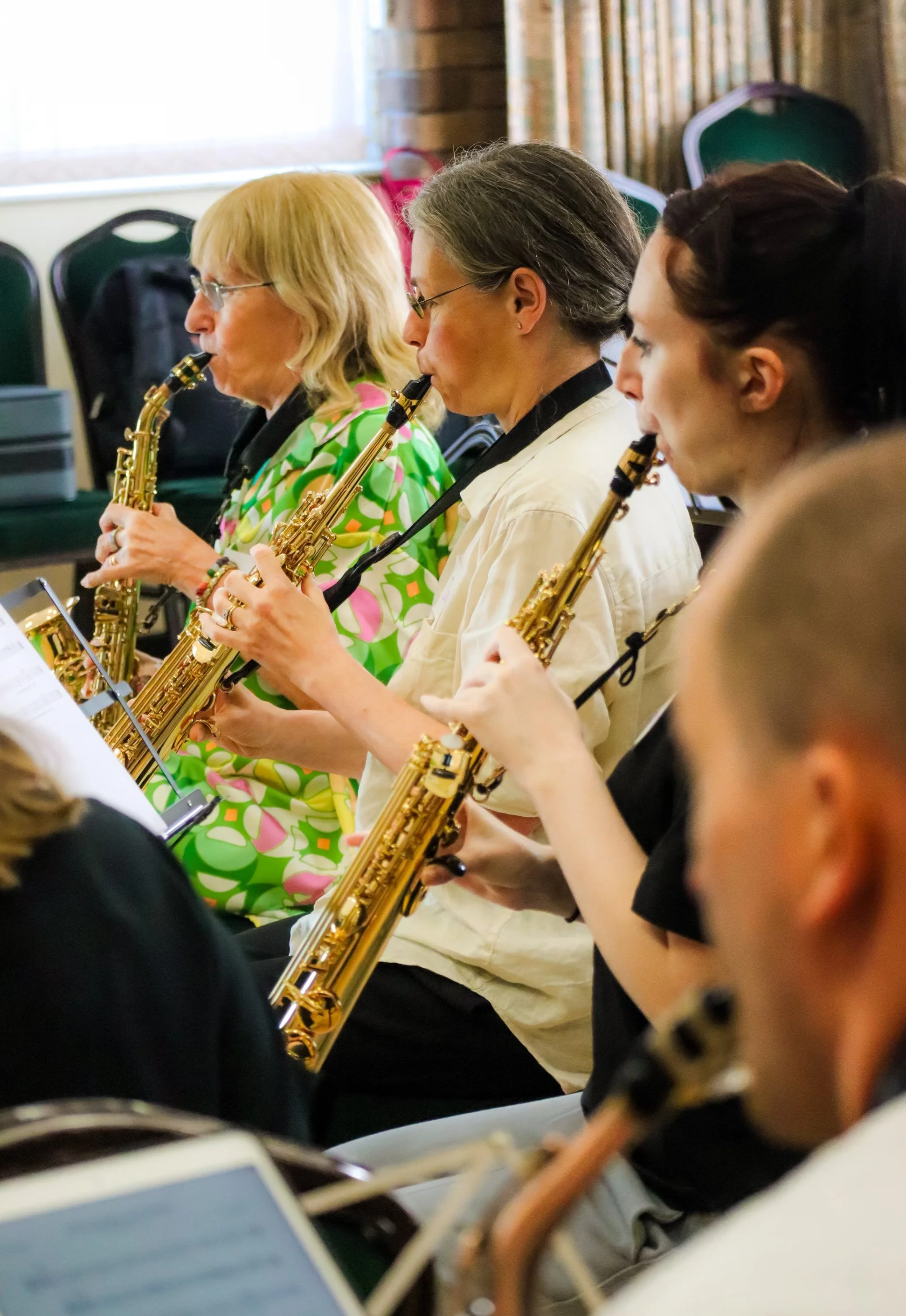 Saxophone Orchestra Manchester Beginners' Ensemble Day in Heald Green, Stockport. Workshop for sax players, music education