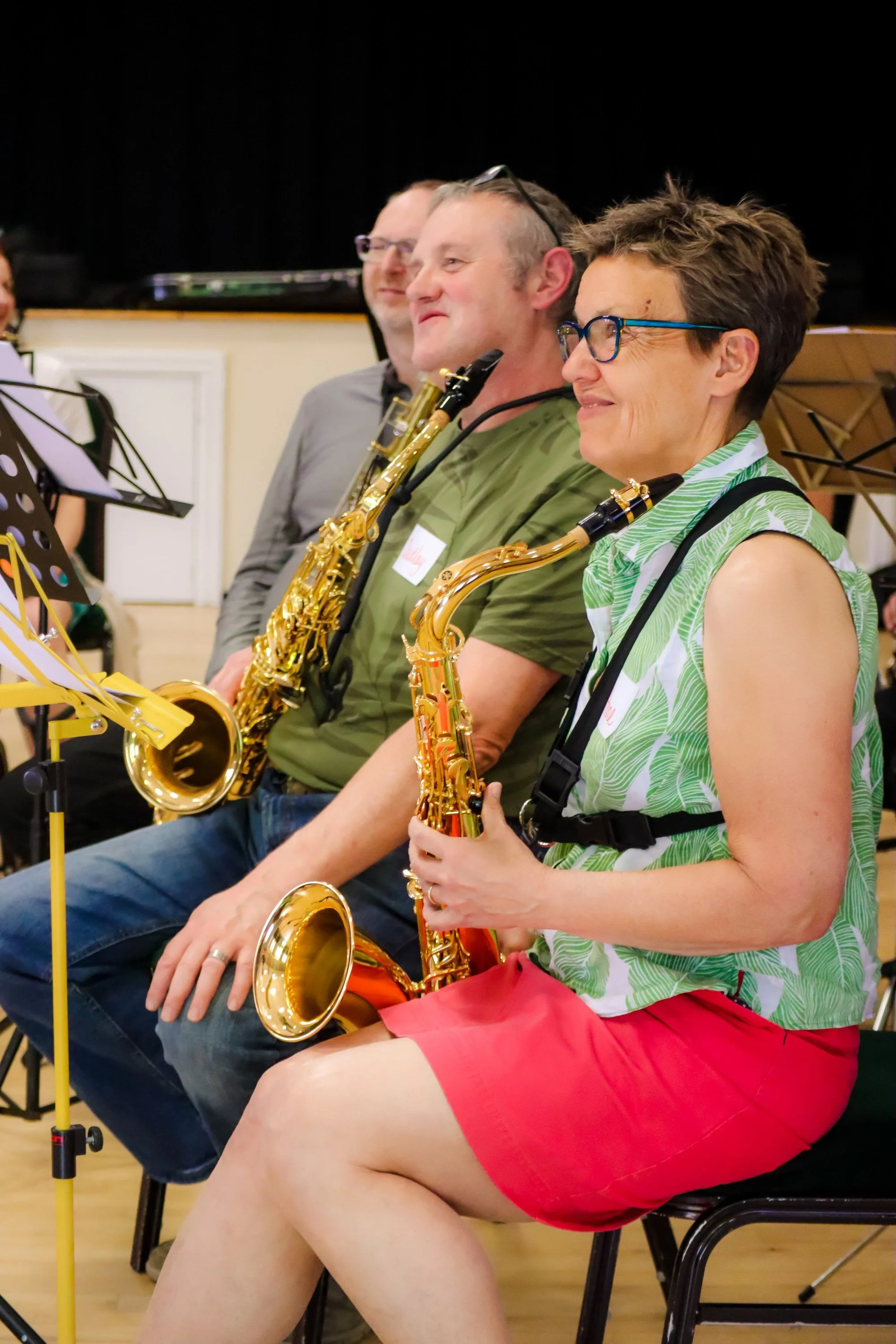 Saxophone Orchestra Manchester Beginners' Ensemble Day in Heald Green, Stockport. Workshop for sax players, music education 