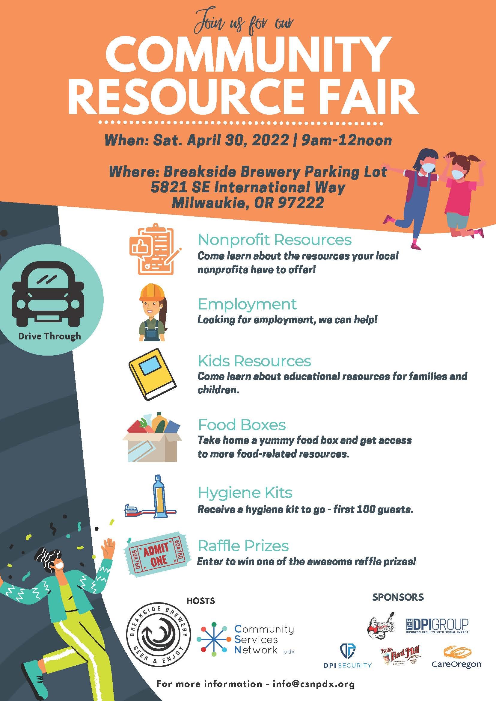 Community Resource Fairs — Community Services Network PDX
