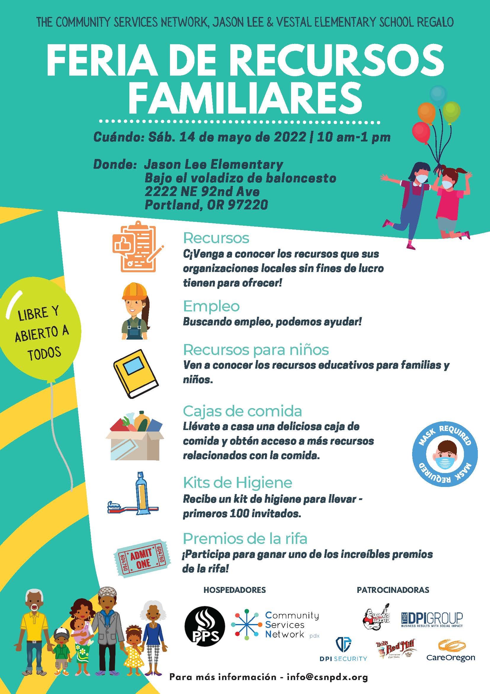 May 14 Family Resource Fair Flyer - Spanish