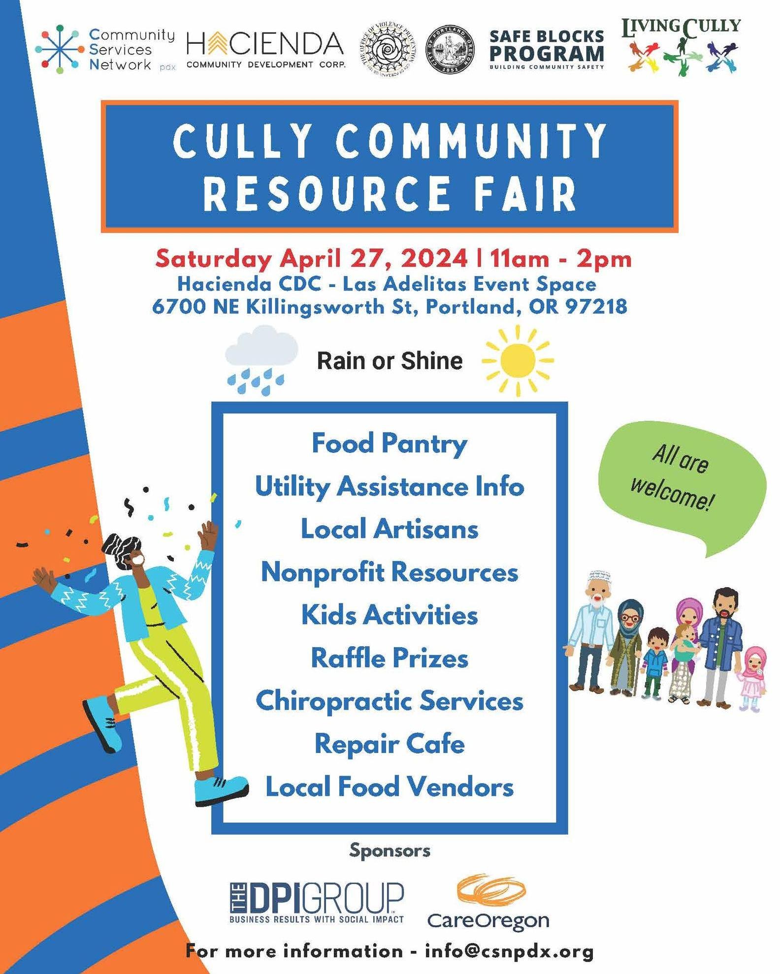 We weren't kidding when we said this month is absolutely packed with amazing events. Come visit us at the Cully Community Resource Fair on Saturday, April 27, from 11am-2pm at the Las Adelitas Event Space (6700 NE Killingsworth St., Portland, OR 9721