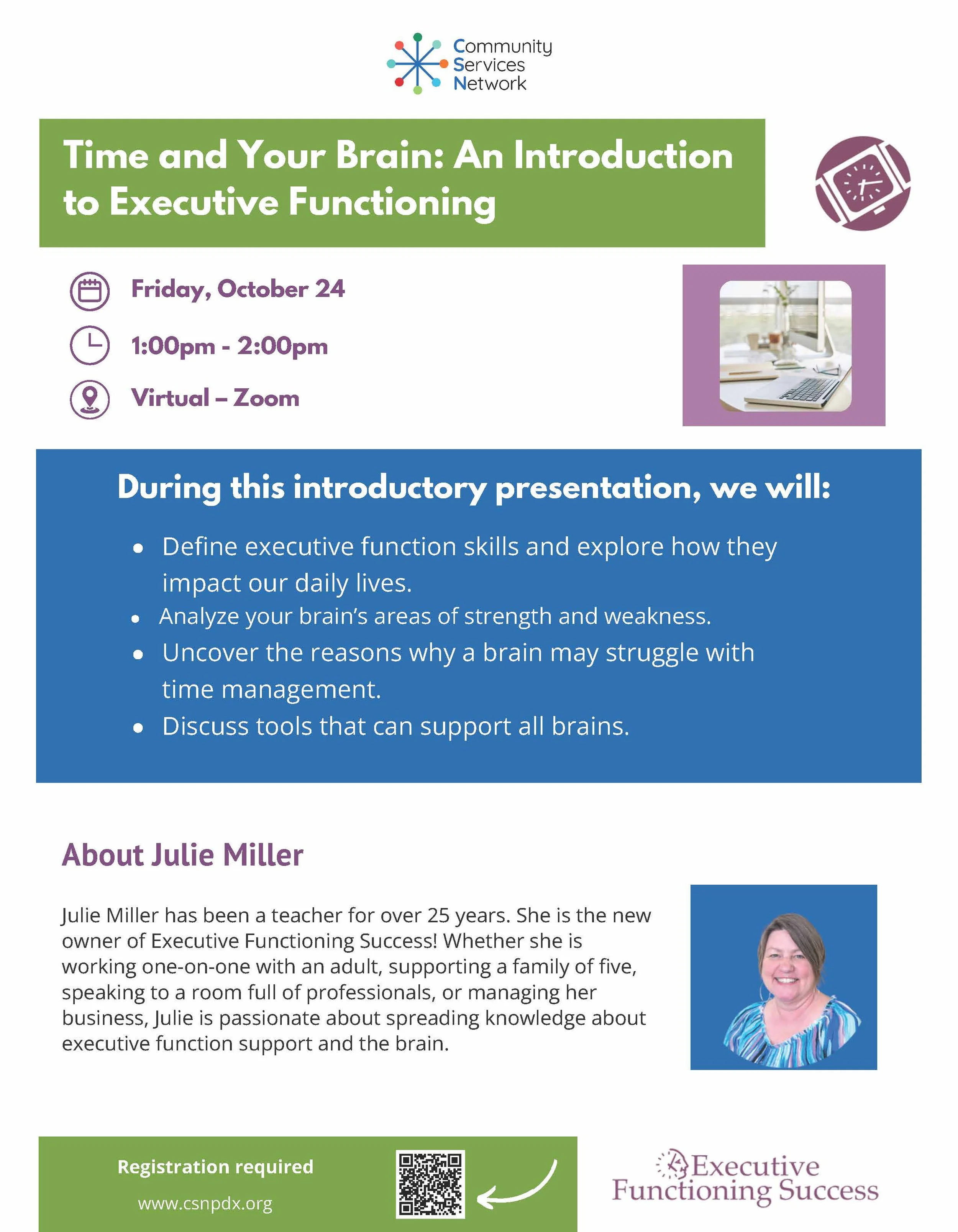 Time and Your Brain: An Introduction to Executive Functioning