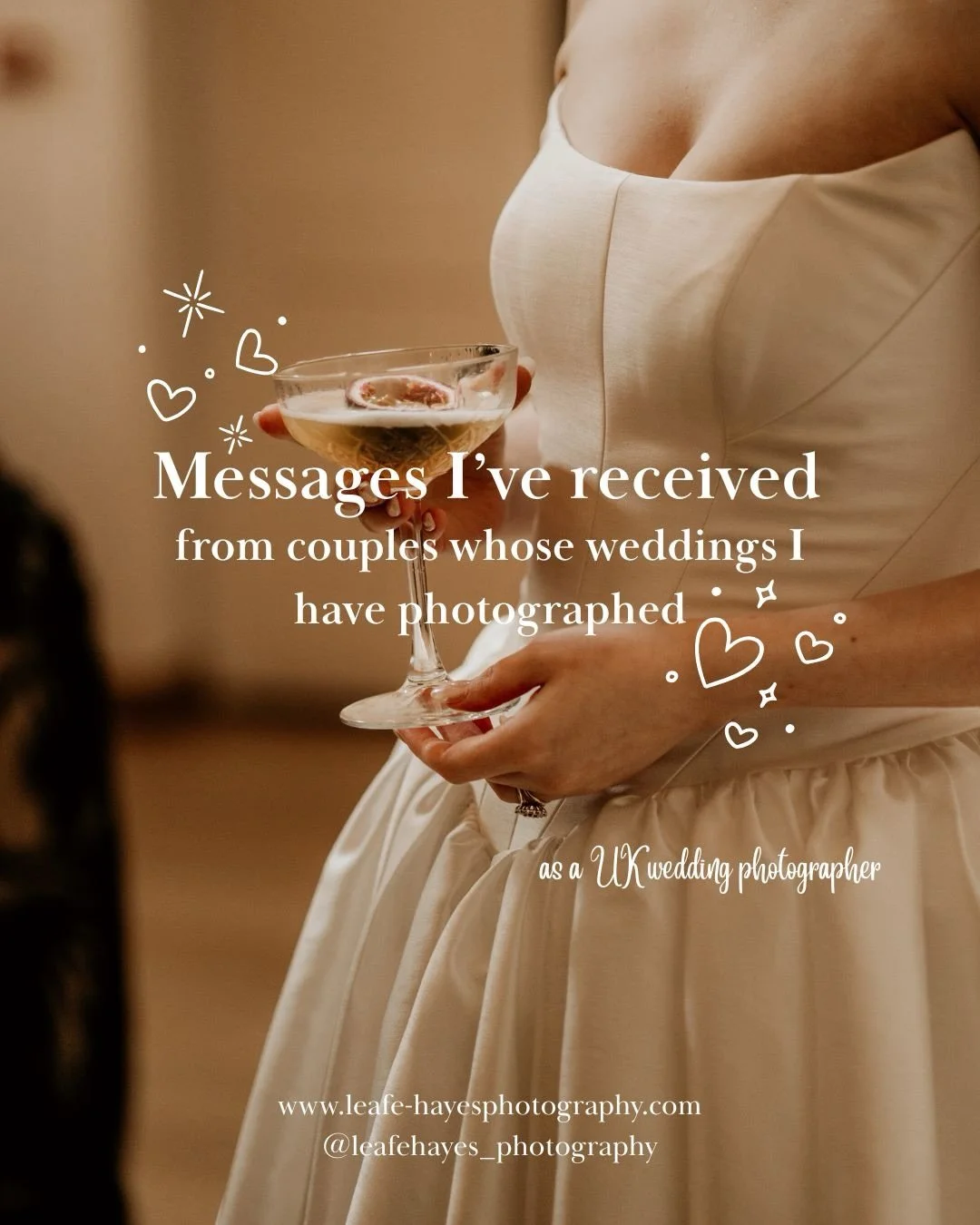 How to make a photographer cry 🥹

I&rsquo;m always so so grateful to receive messages like these from my couples (and sometimes even from guests 🥹) when I deliver their galleries. I pour my heart and soul into your wedding days and your galleries a