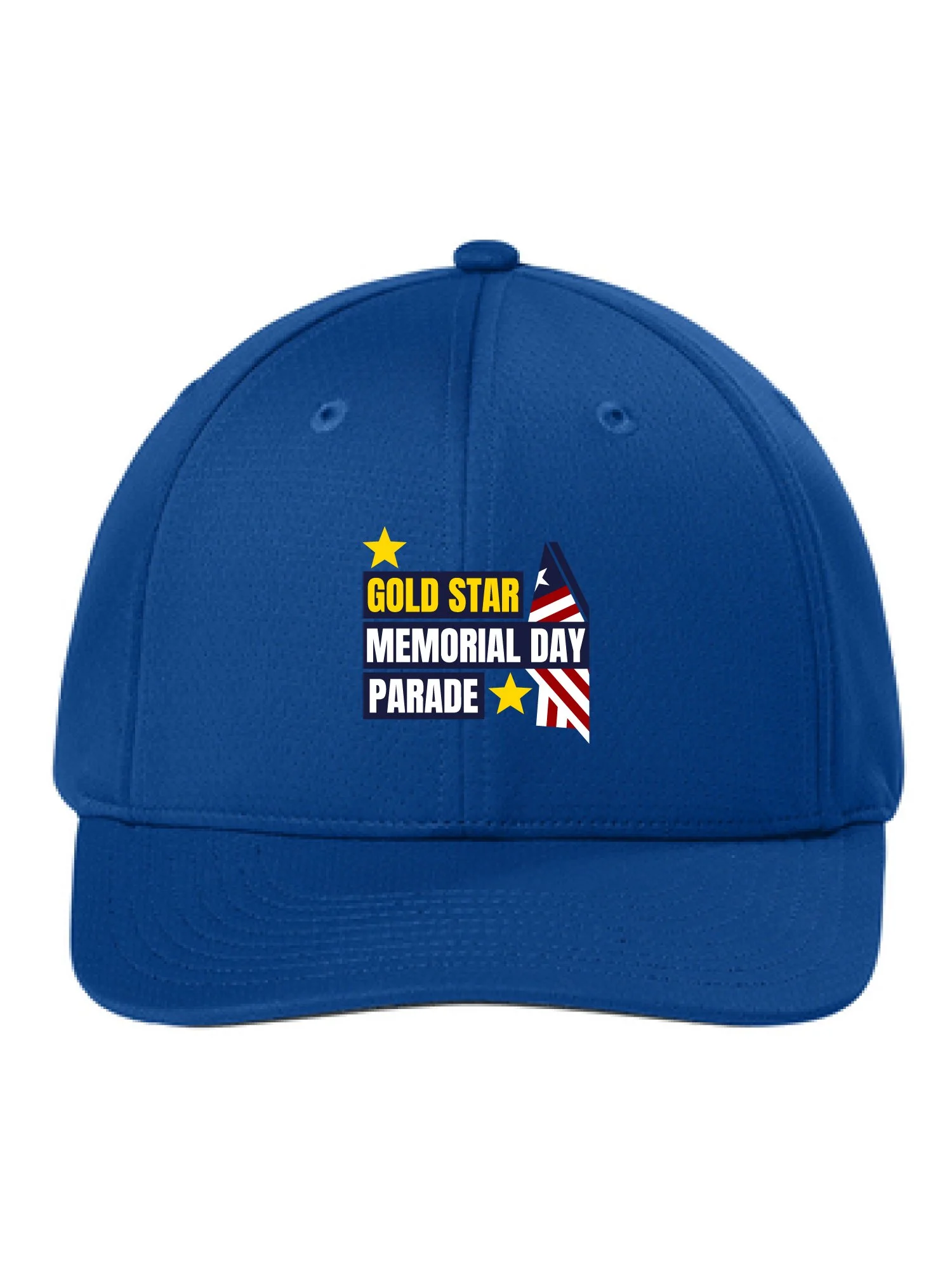 Gold Star Memorial Day Parade Cap (True Royal) [EMB] [STC71]