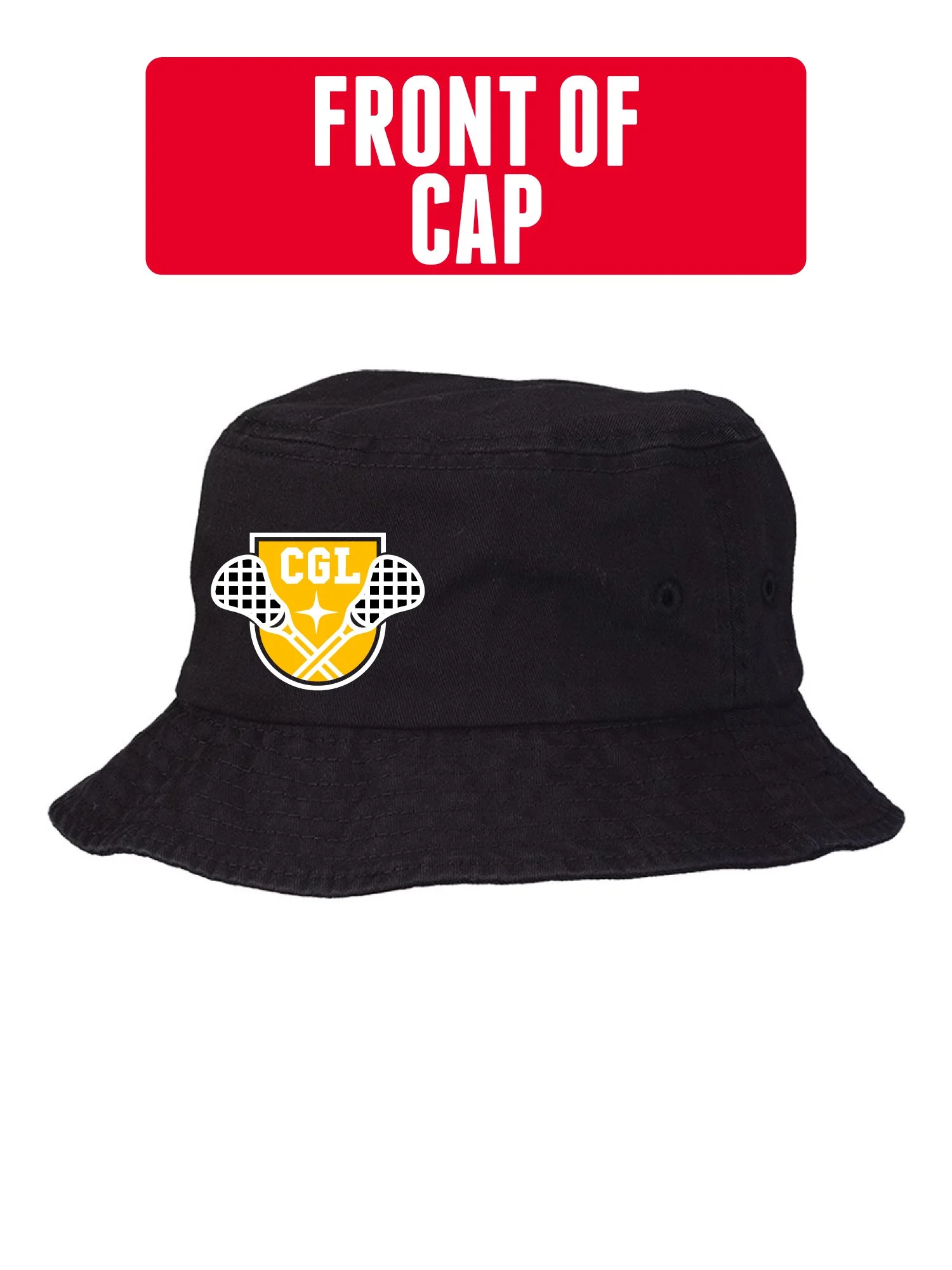 CGL Black Bucket Hat [EMB] [2050]