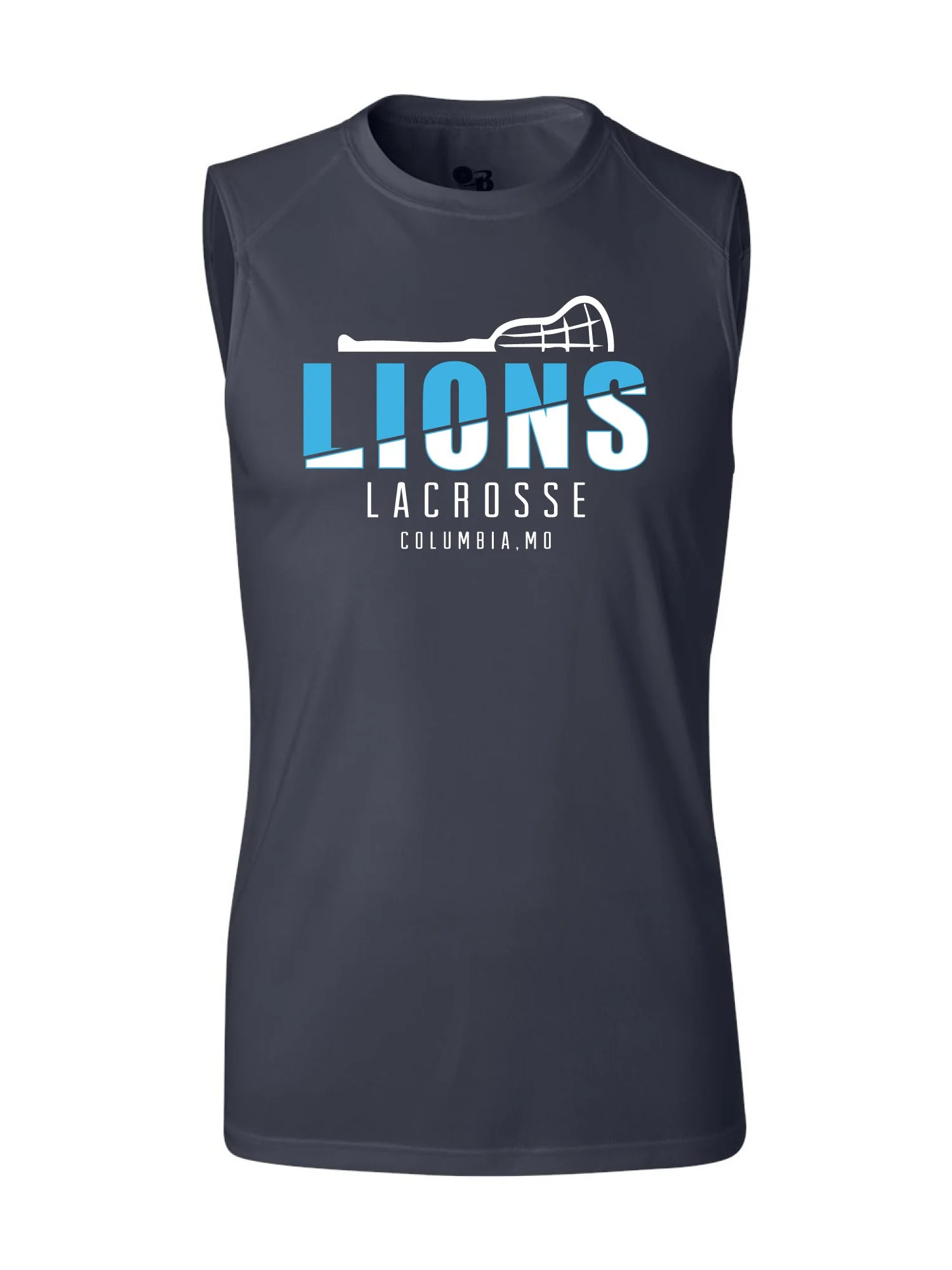 CLLAX Adult "Lions Lacrosse" Sleeveless Tee [PRINT] [4130]