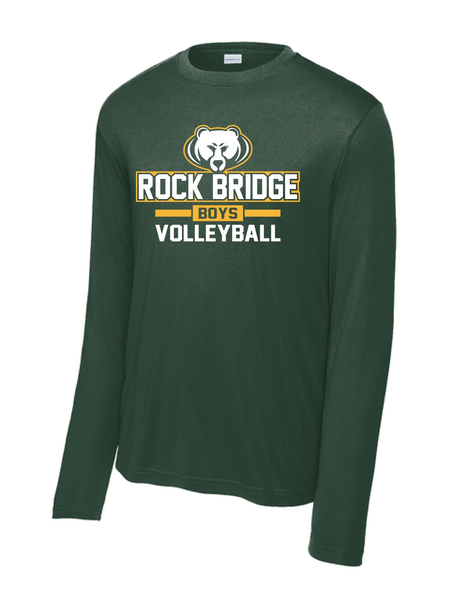 Rock Bridge Boys Volleyball Moisture Wicking Long Sleeve Tee [PRINT] [ST350LS]