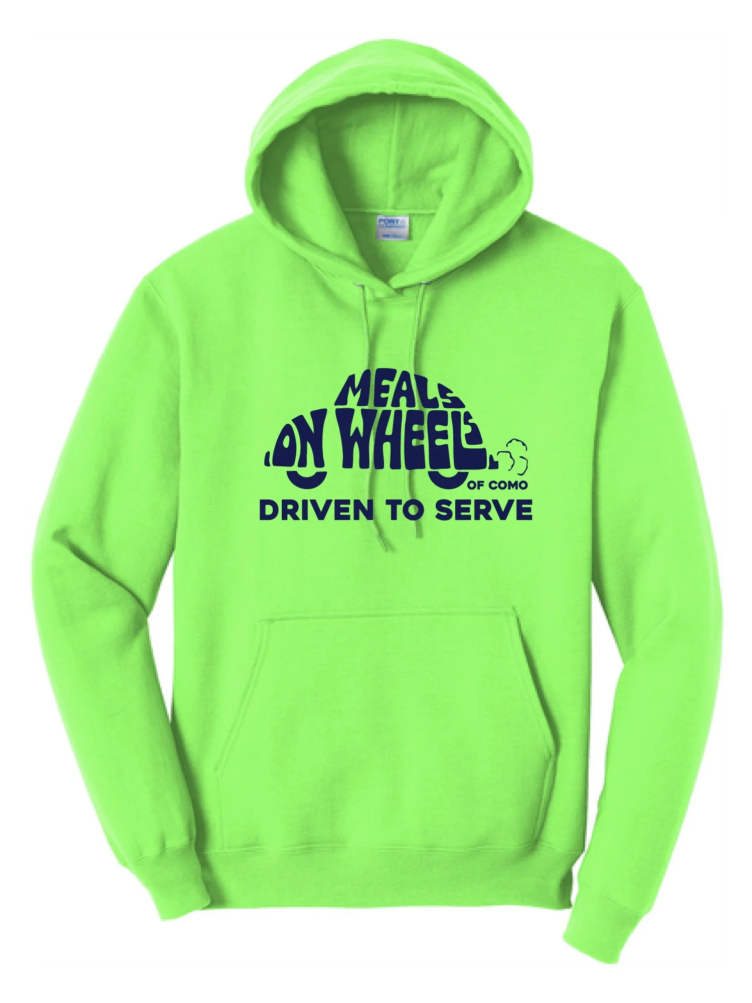 Meals on Wheels Hoodie Navy Print [PRINT] [PC78H]