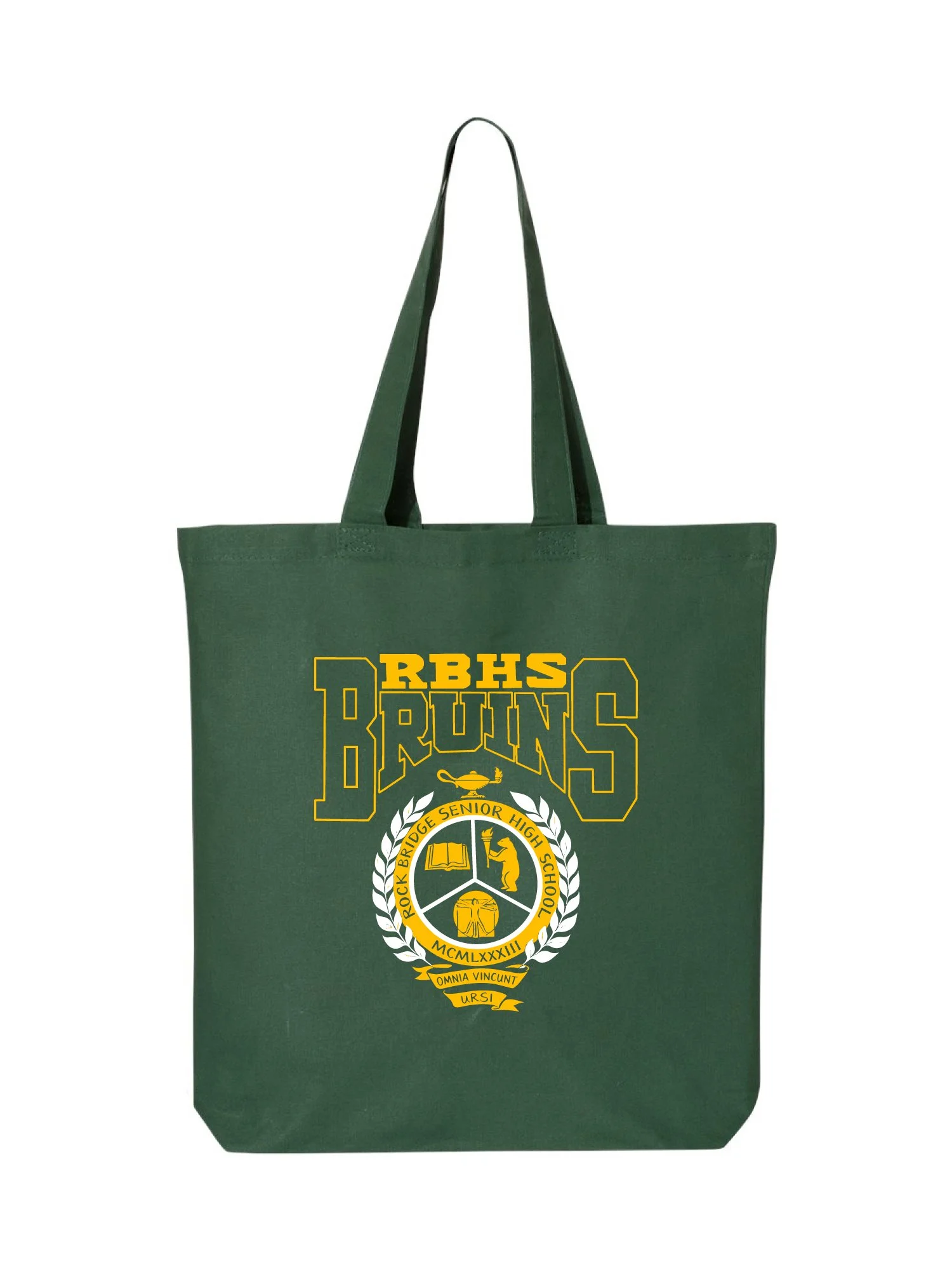RBHS Bruins Tote Bag (Forest Green) [PRINT] [QTBG]