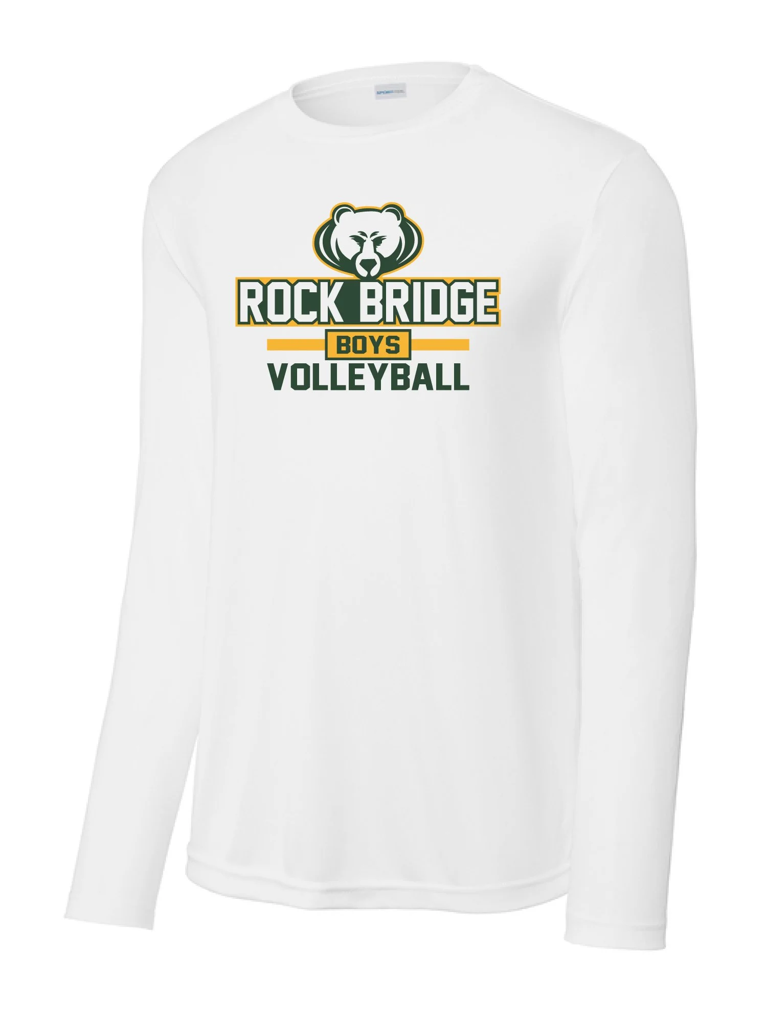 Rock Bridge Boys Volleyball Moisture Wicking Long Sleeve Tee [PRINT] [ST350LS]