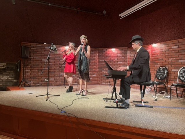 Ann Farrell, Rachel Raeon, and  Sean Baker entertain with “And All that Jazz!"