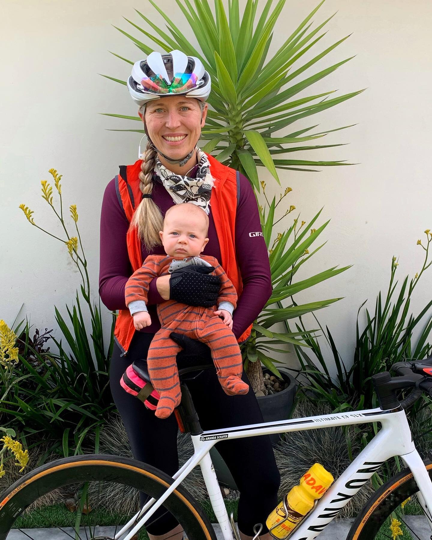 After staying on the bike during almost all of her pregnancy, @amandajochapin is figuring out how to keep rolling now that Parker has joined the family. She says, &ldquo;my relationship to the bike has changed a bit, and right now I&rsquo;m not ridin