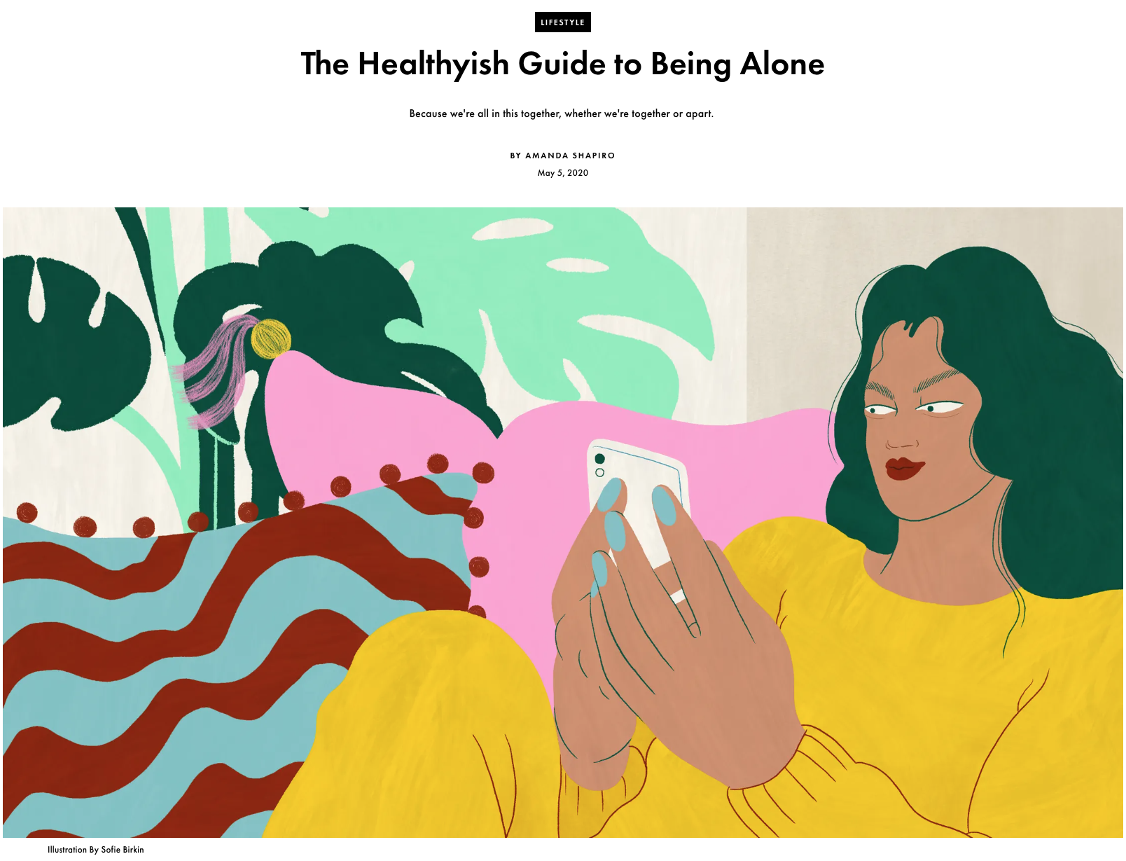 The Healthyish Guide to Being Alone (2020)