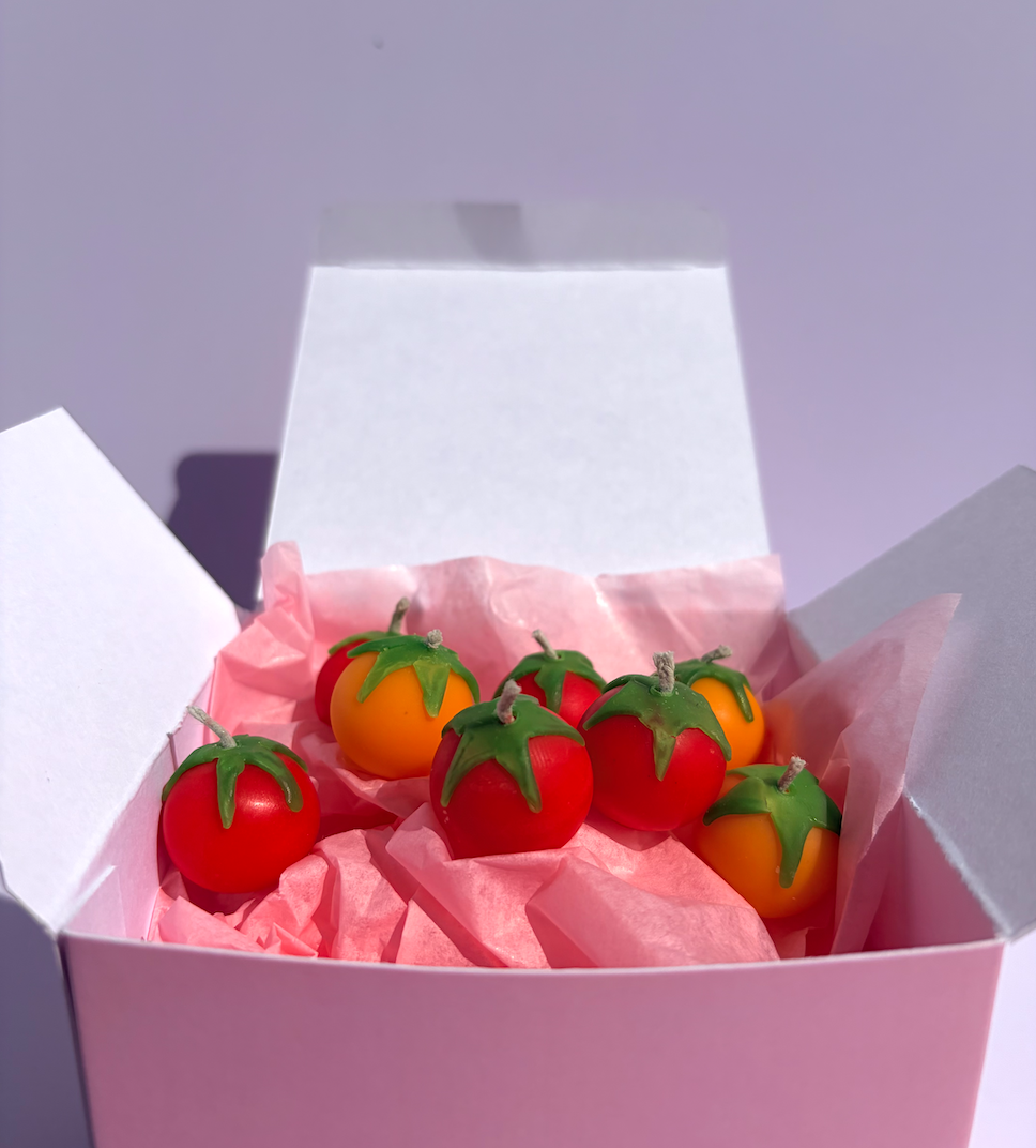 Cherry Tomato Birthday Candles