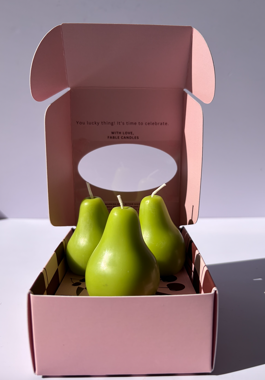 The Mini Pear Candles