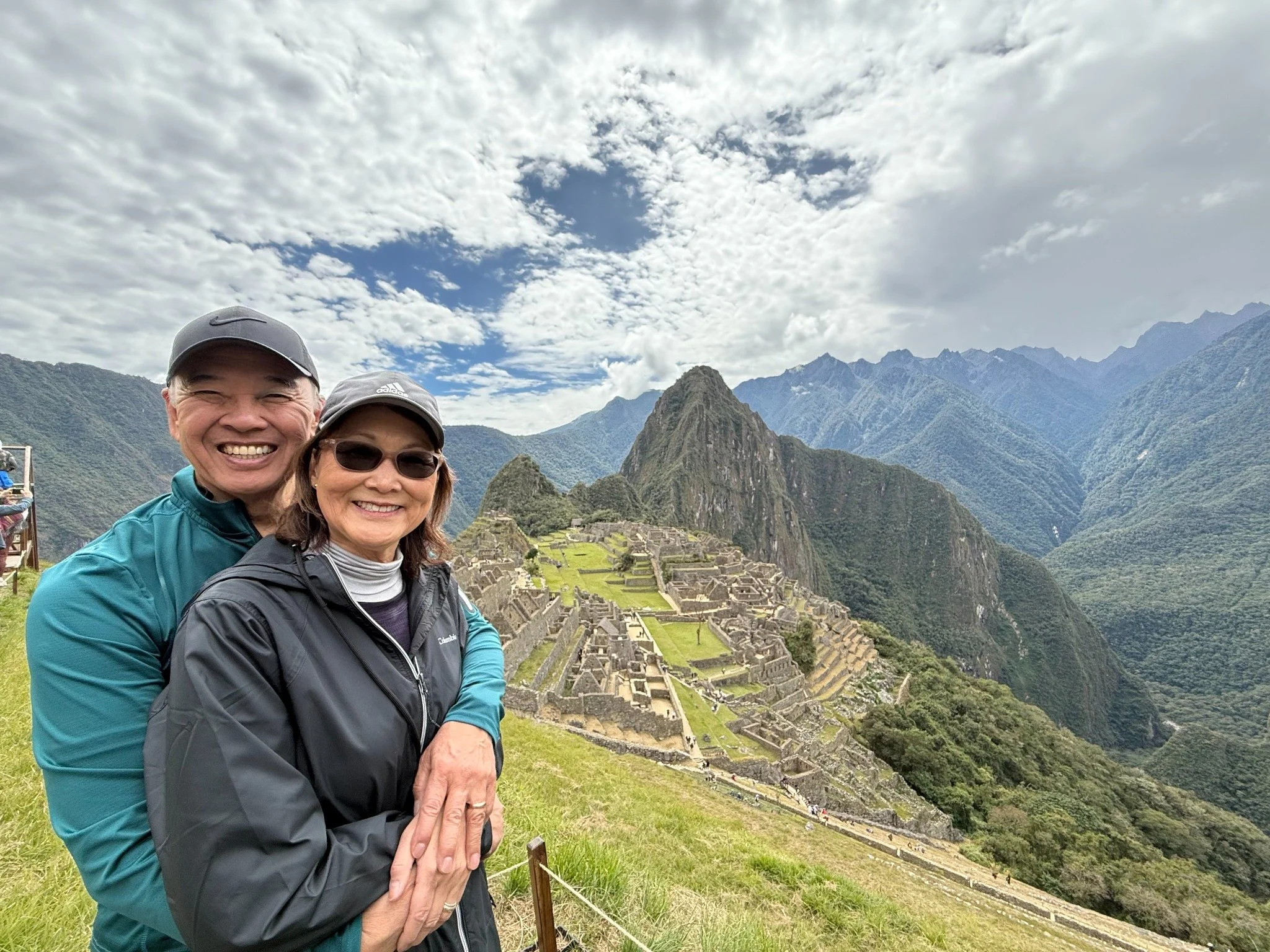 Roger and Chris Morimoto at Machu Picchu, Peru