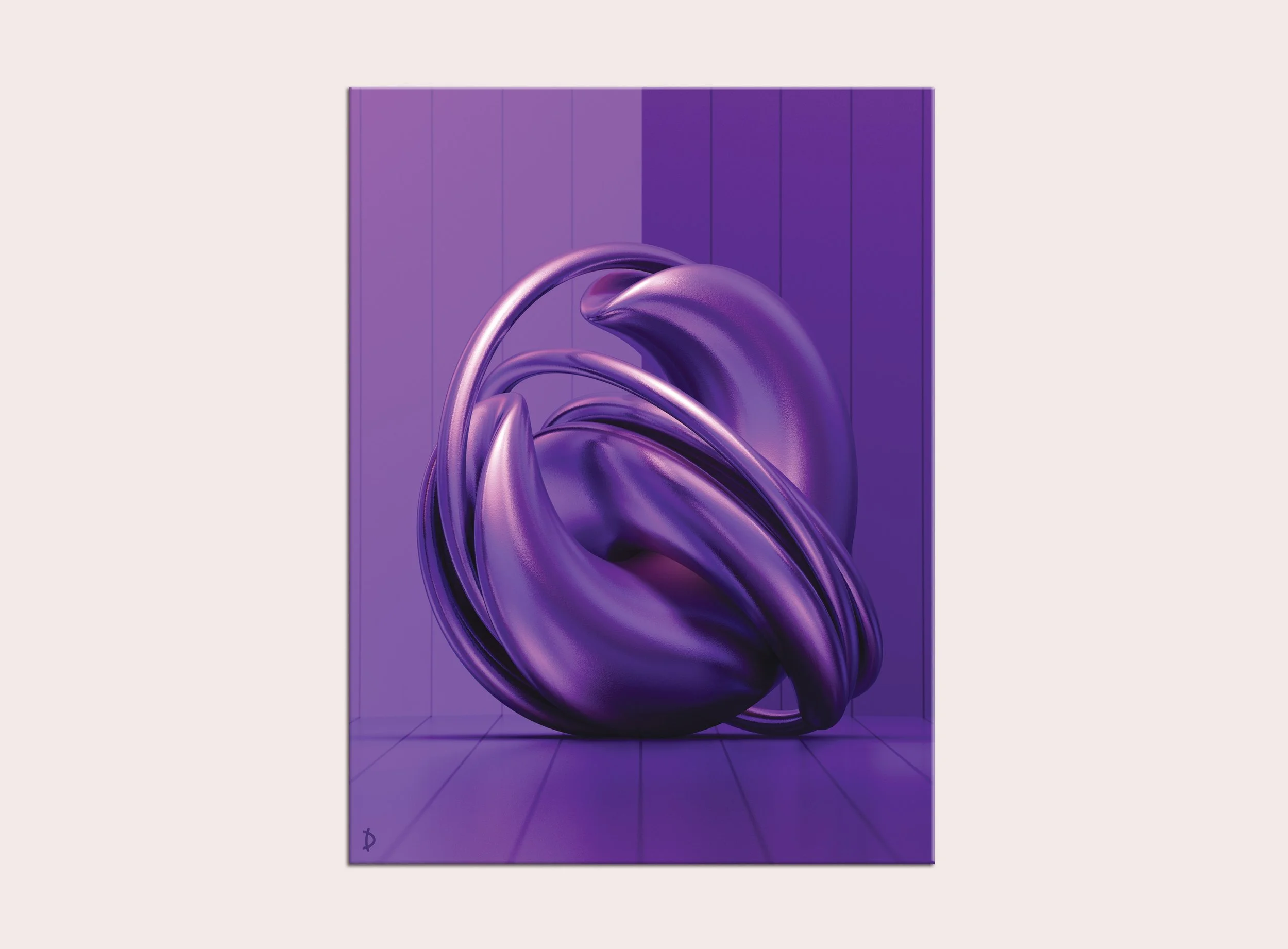 TD087 - ENTWINED - ONE COLOUR - PURPLE