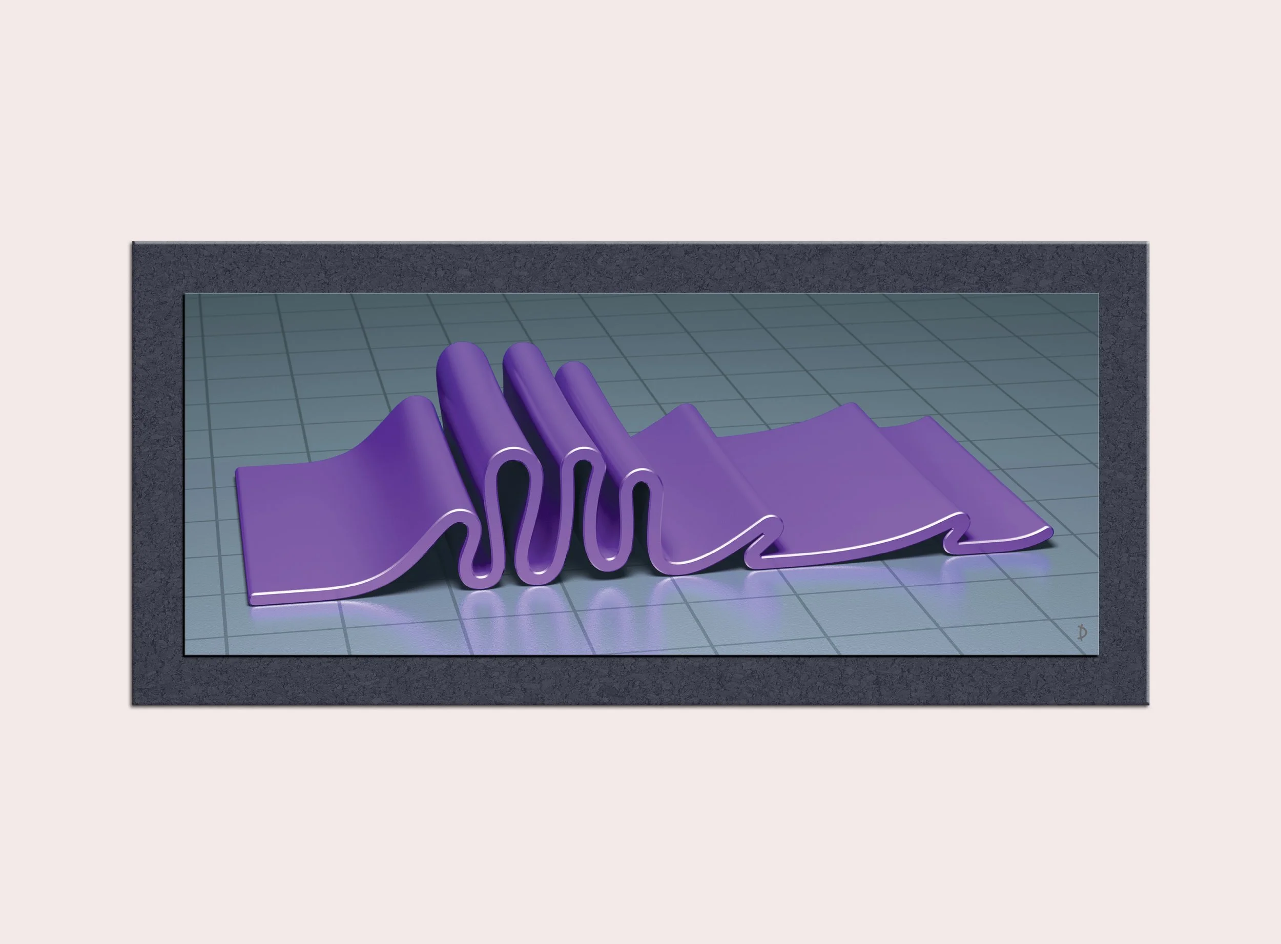 TD116 - FOLDED FORM ONE - PURPLE