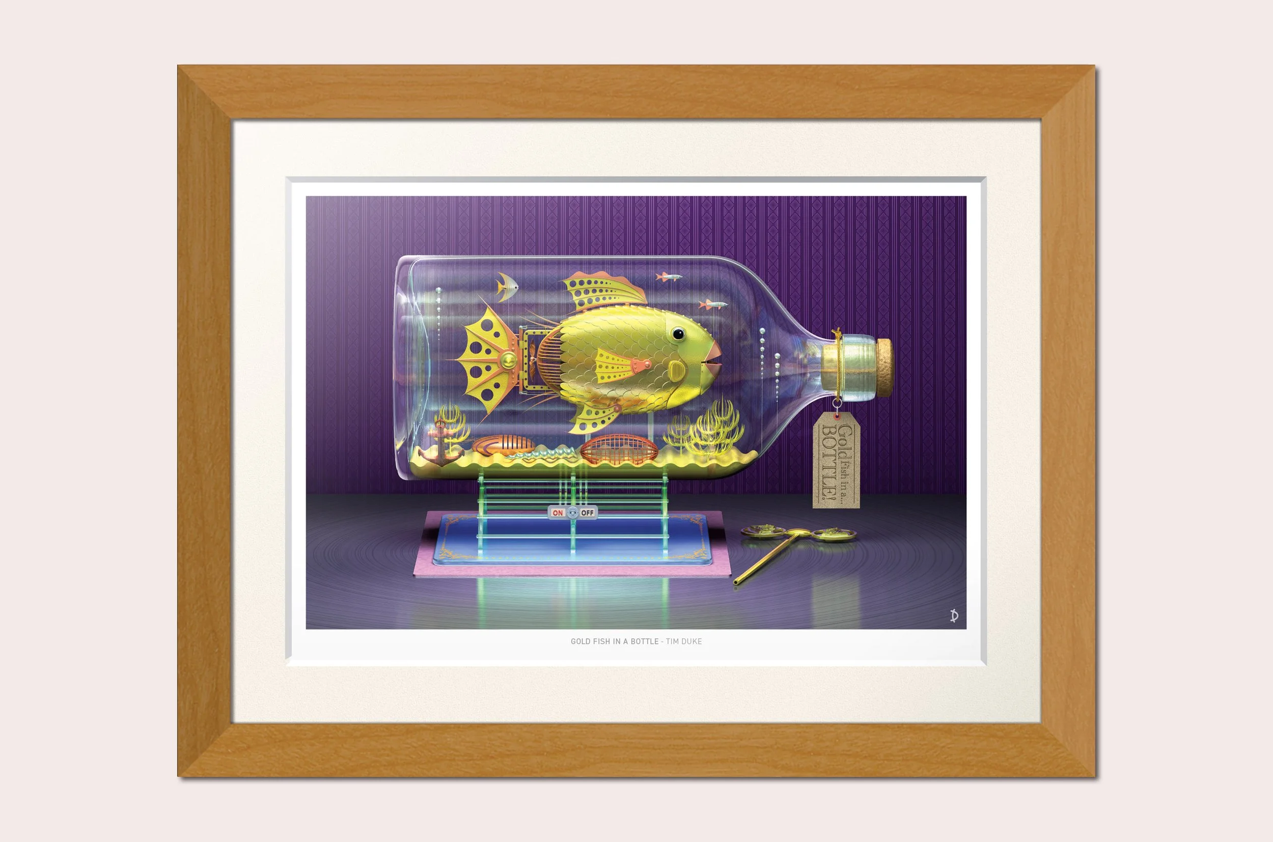 TDFP022 - GOLD FISH IN A BOTTLE