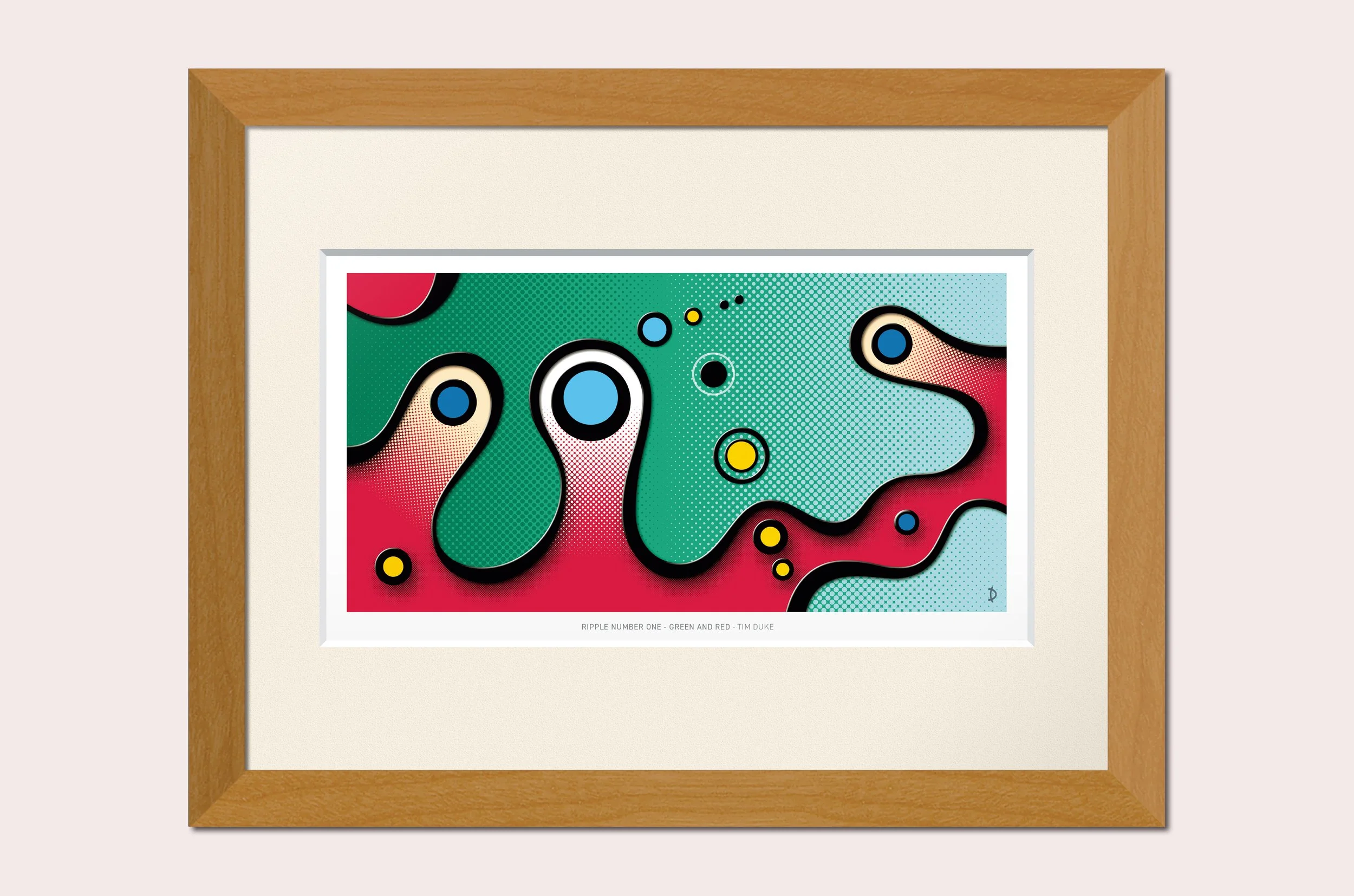 TDFP118 - RIPPLE No.1 - GREEN AND RED