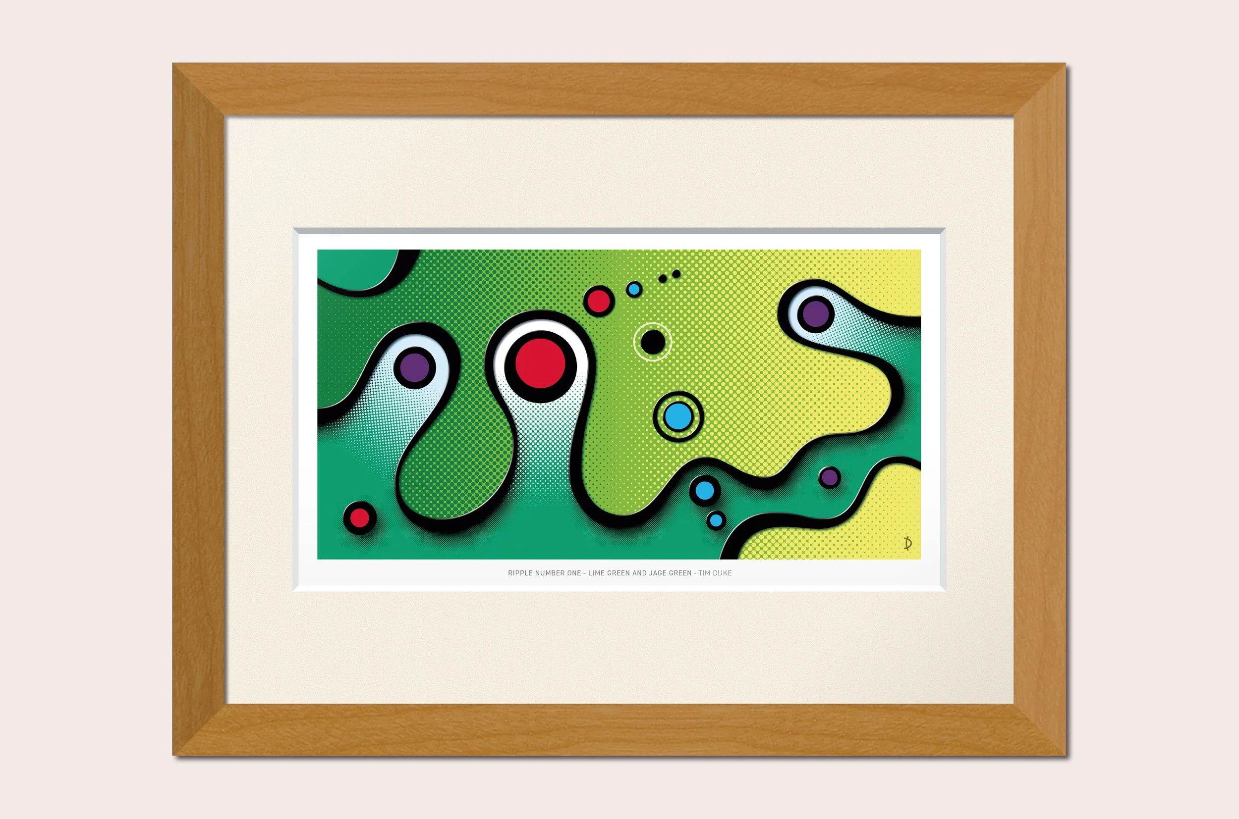 TDFP120 - RIPPLE No.1 - LIME GREEN AND JADE GREEN