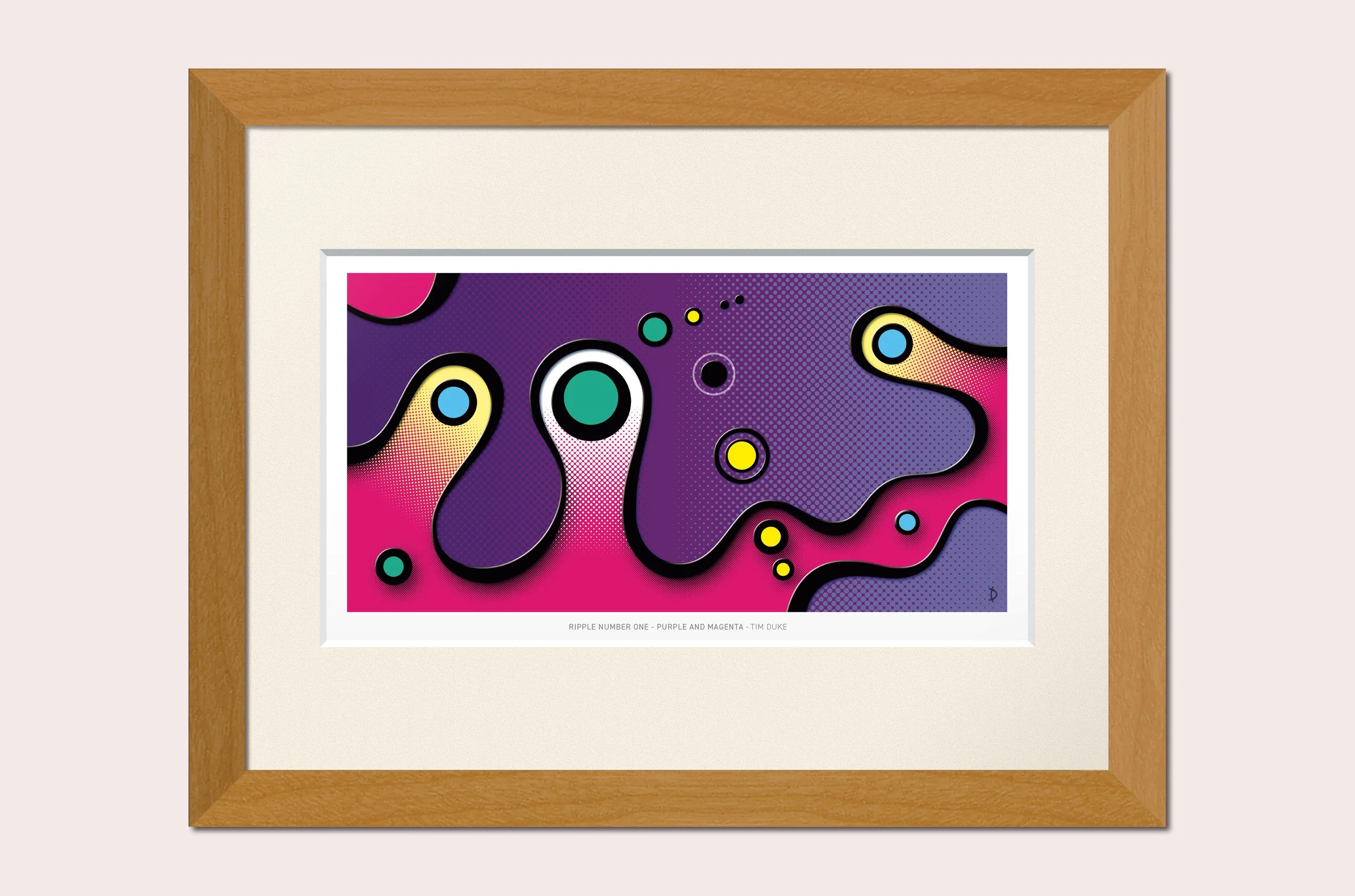 TDFP121 - RIPPLE No.1 - PURPLE AND MAGENTA