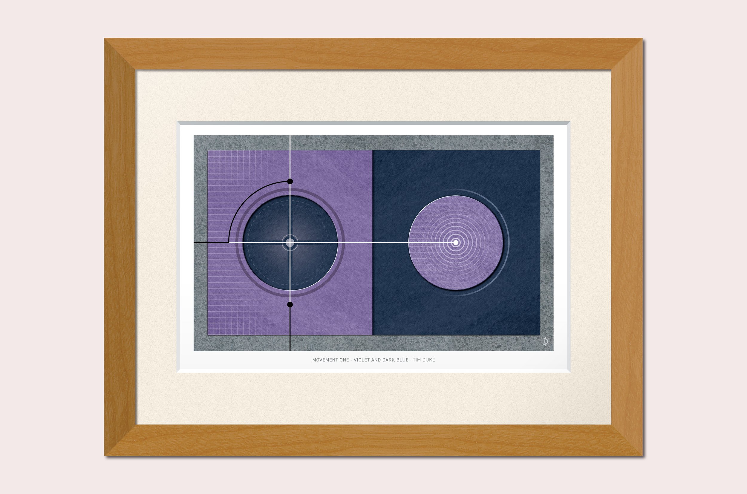 TDFP125 - MOVEMENT ONE - VIOLET ON VERY DARK BLUE