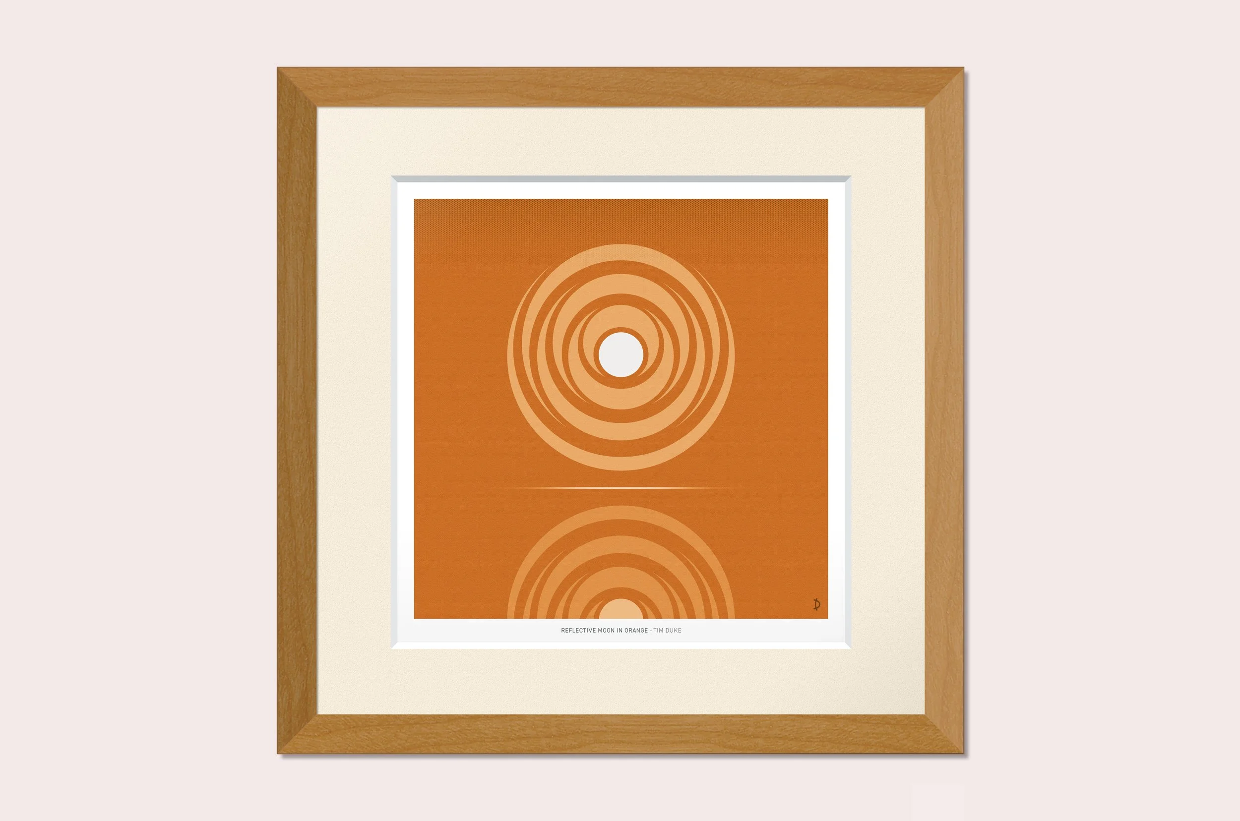 TDFP129 - REFLECTIVE MOON IN ORANGE