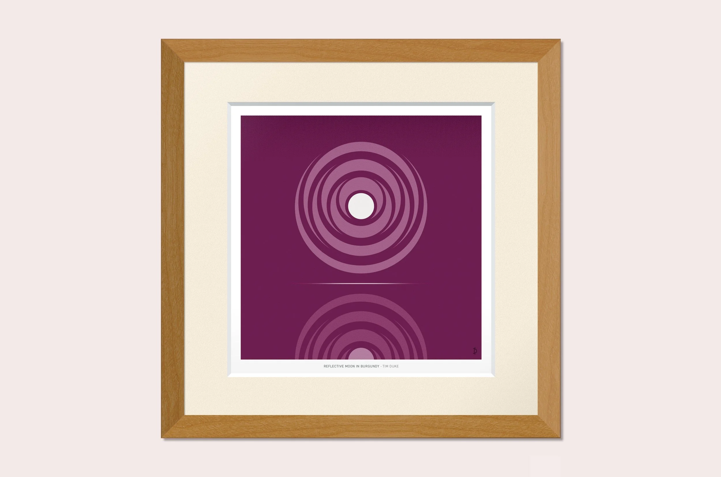 TDFP131 - REFLECTIVE MOON IN BURGUNDY
