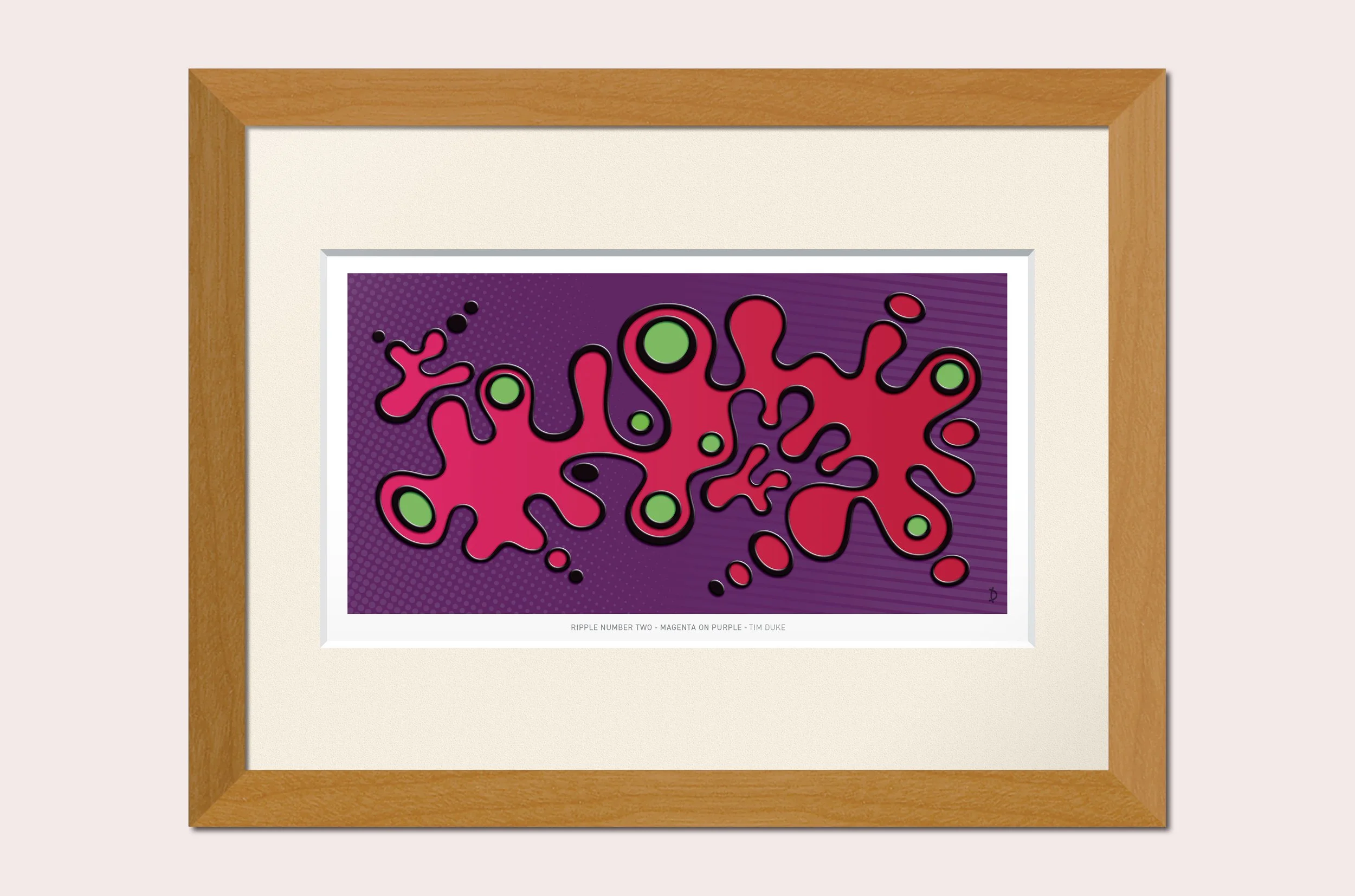 TDFP137 - RIPPLE No.2 - MAGENTA ON PURPLE